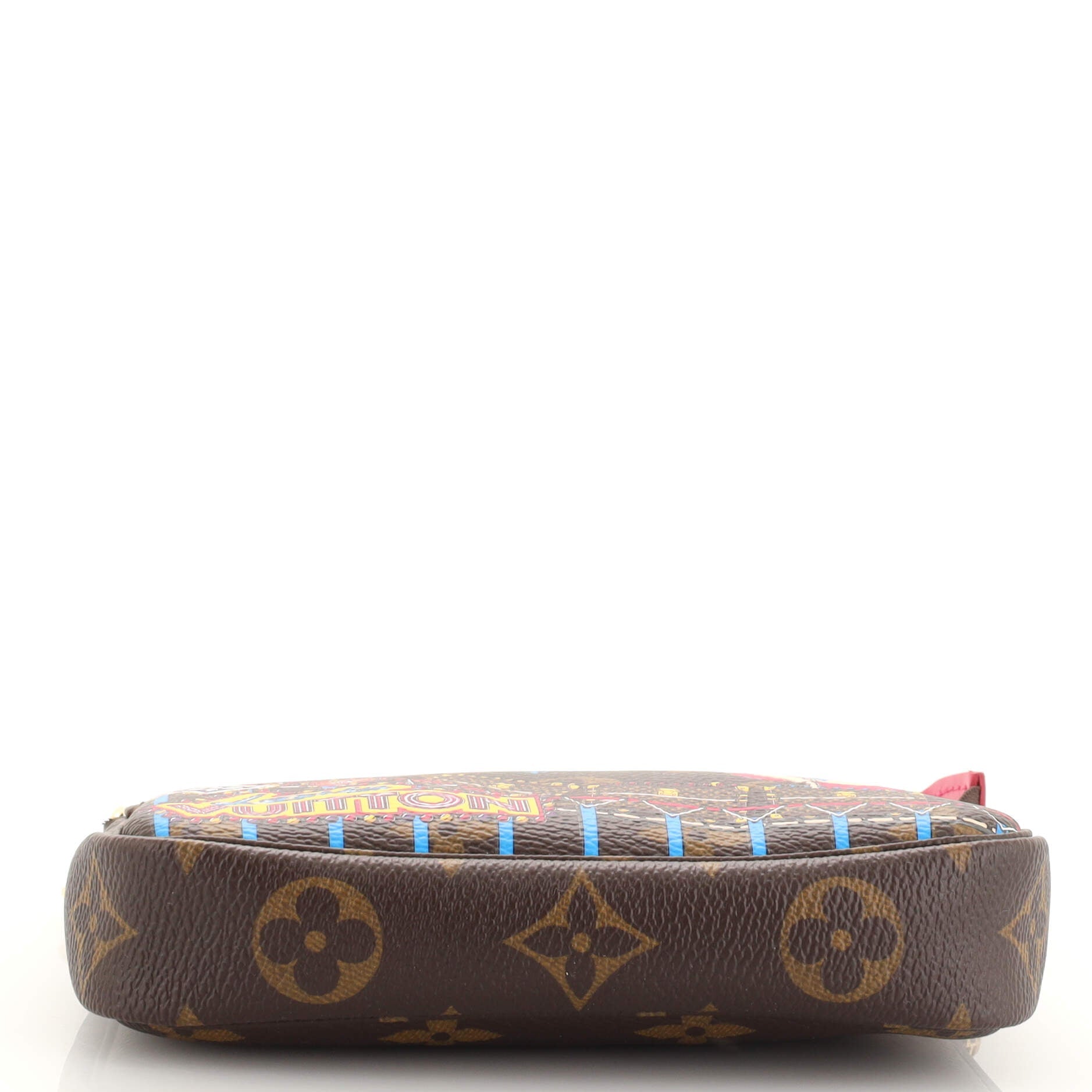 Pochette Accessoires Limited Edition Vivienne Xmas Monogram Canvas Mini