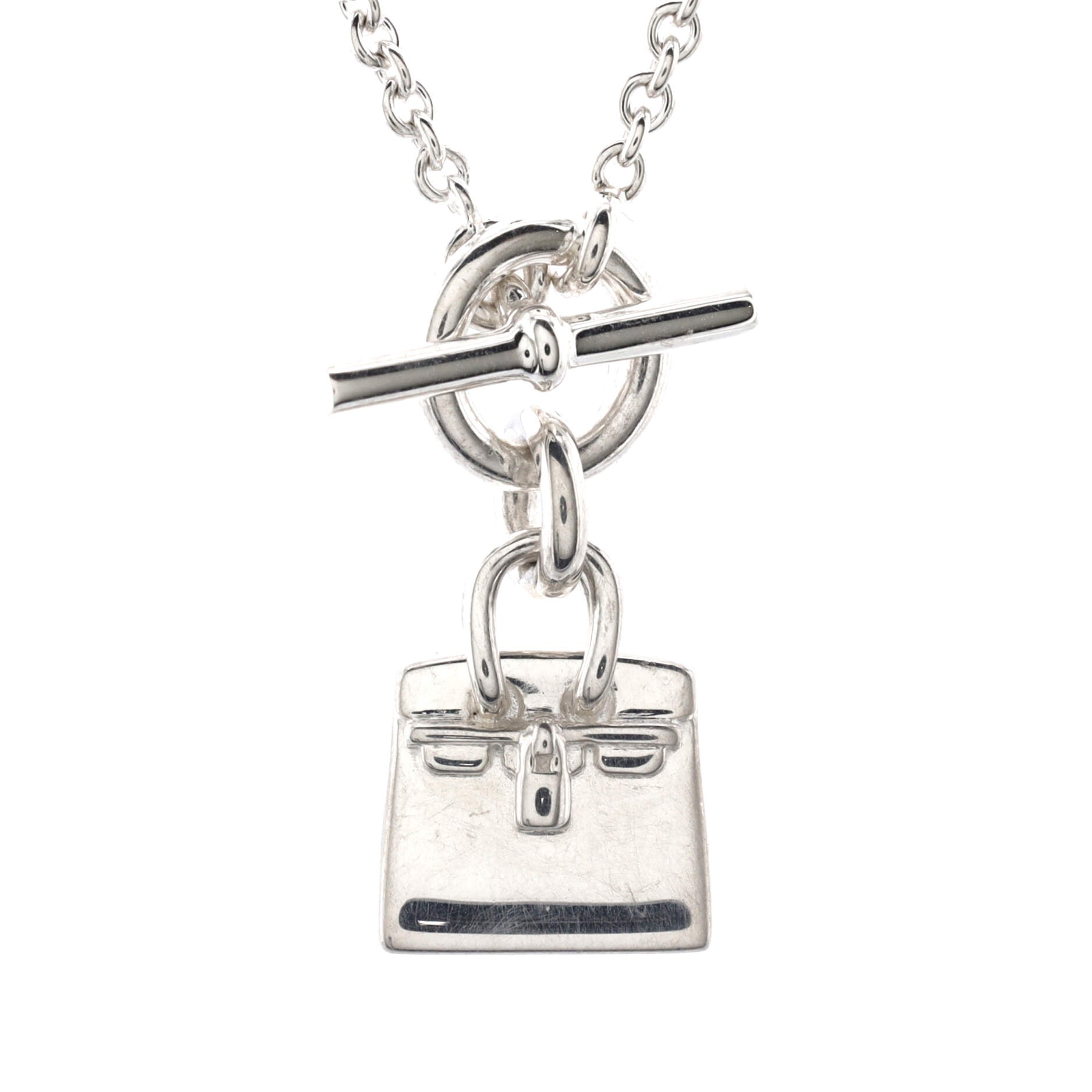 Birkin Amulette Pendant Necklace Sterling Silver