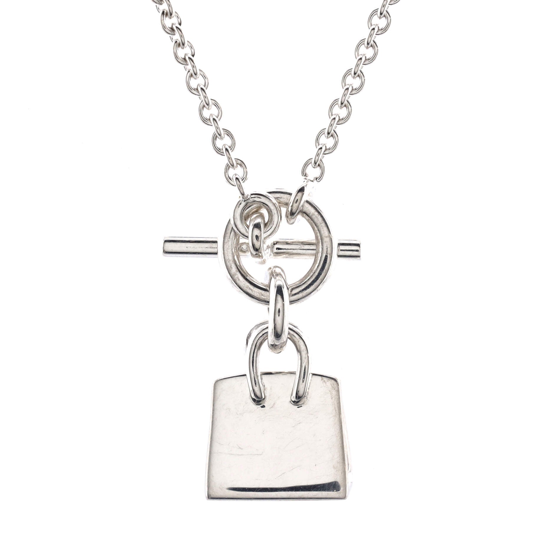 Birkin Amulette Pendant Necklace Sterling Silver