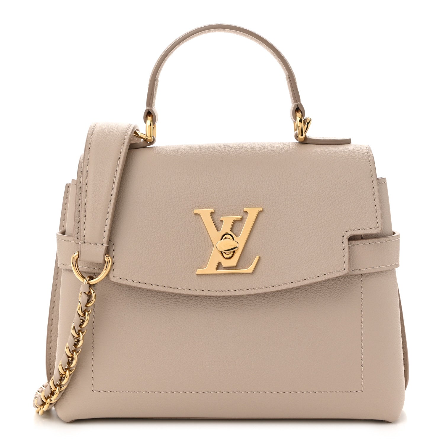 Soft Calfskin Mini Lockme Ever Greige