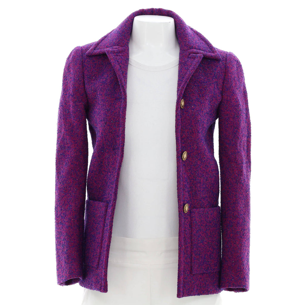 Women's Button-Up Jacket Tweed