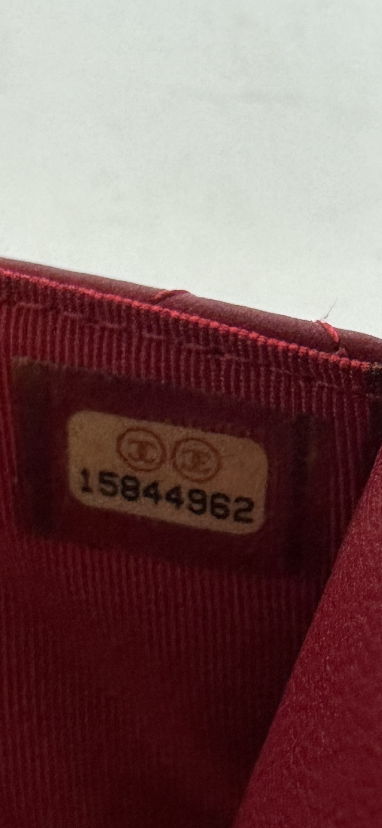 Chanel Red Calfskin Leather Quilted Timeless Wallet on Chain