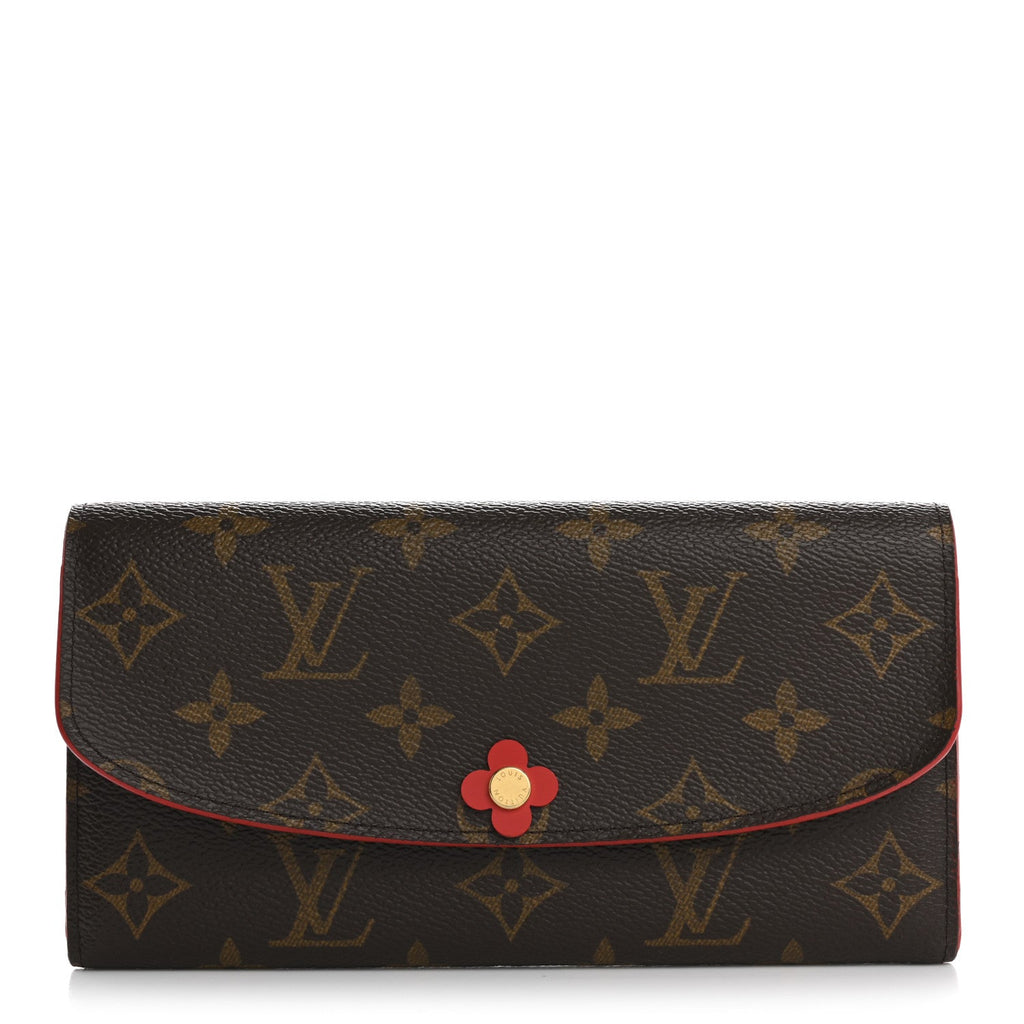 Monogram Bloom Flower Emilie Wallet Rouge