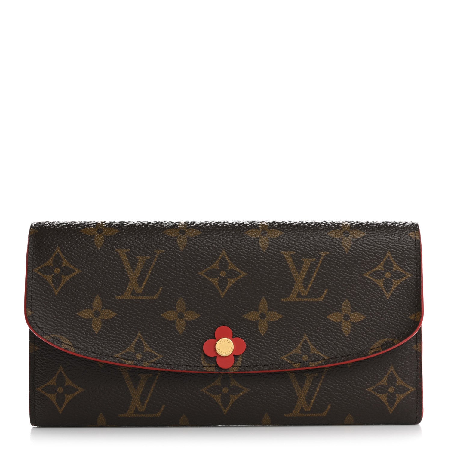 Monogram Bloom Flower Emilie Wallet Rouge