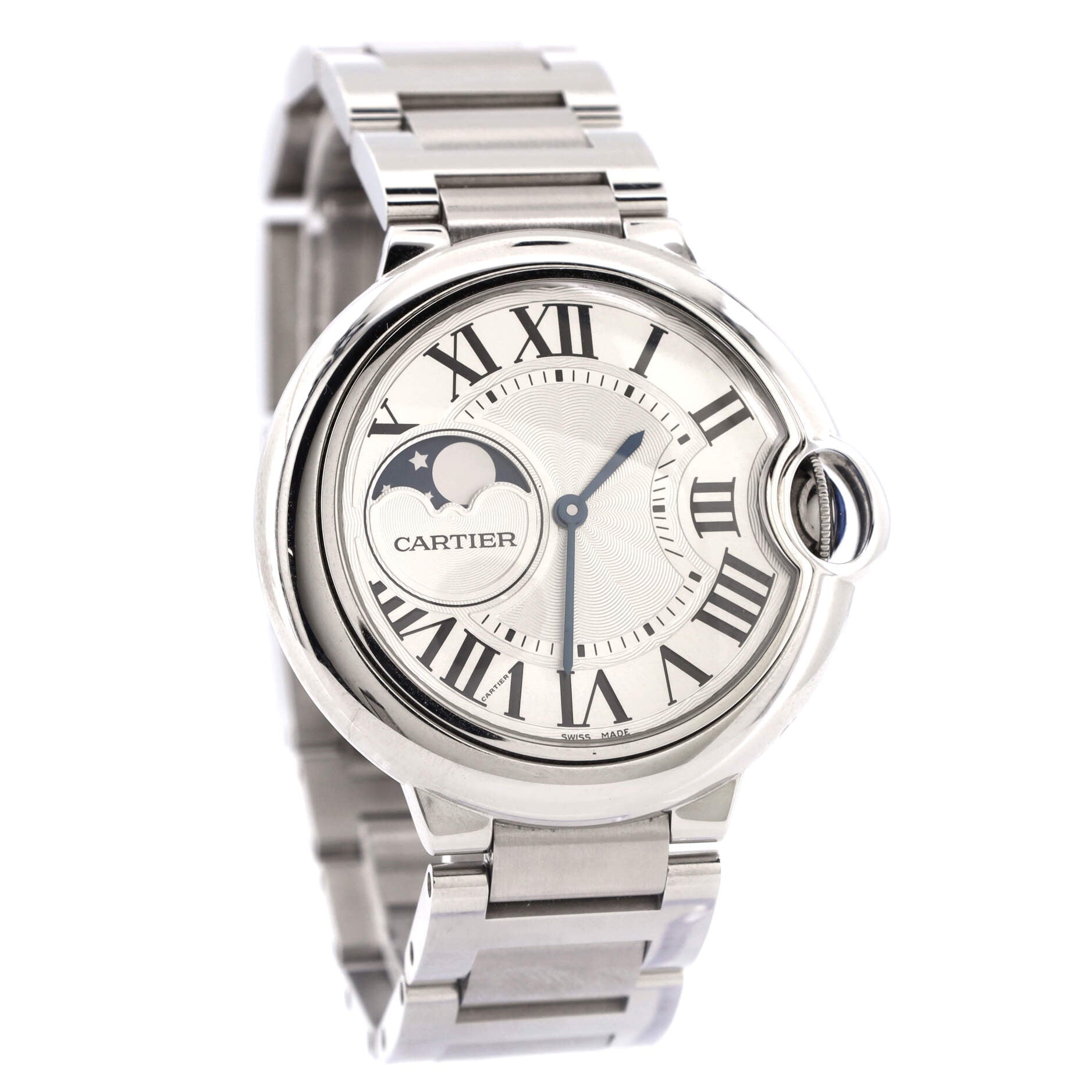 Ballon Bleu de Cartier Moonphase Automatic Watch Stainless Steel 37