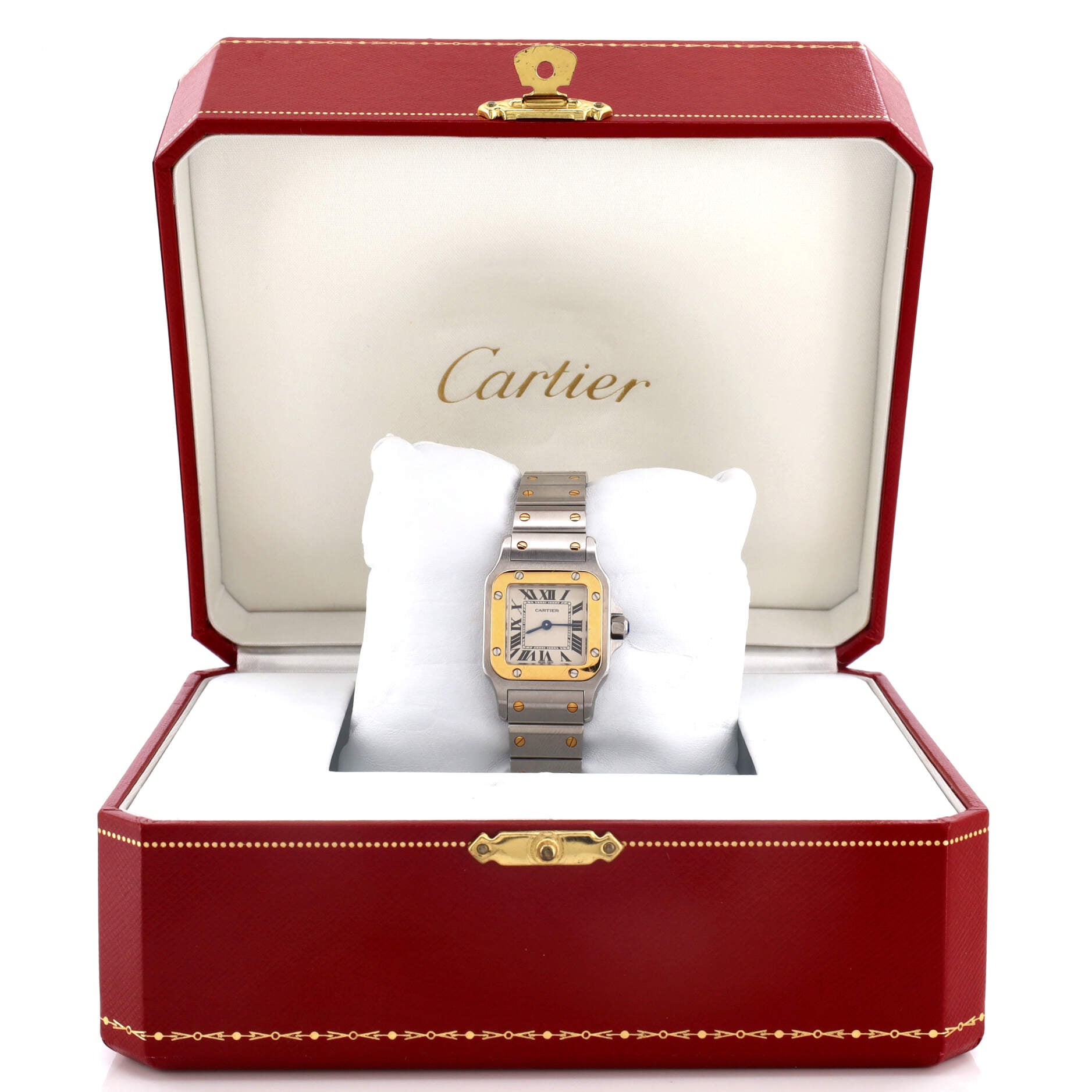 Santos de Cartier Galbee Quartz Watch Stainless Steel and Yellow Gold 24