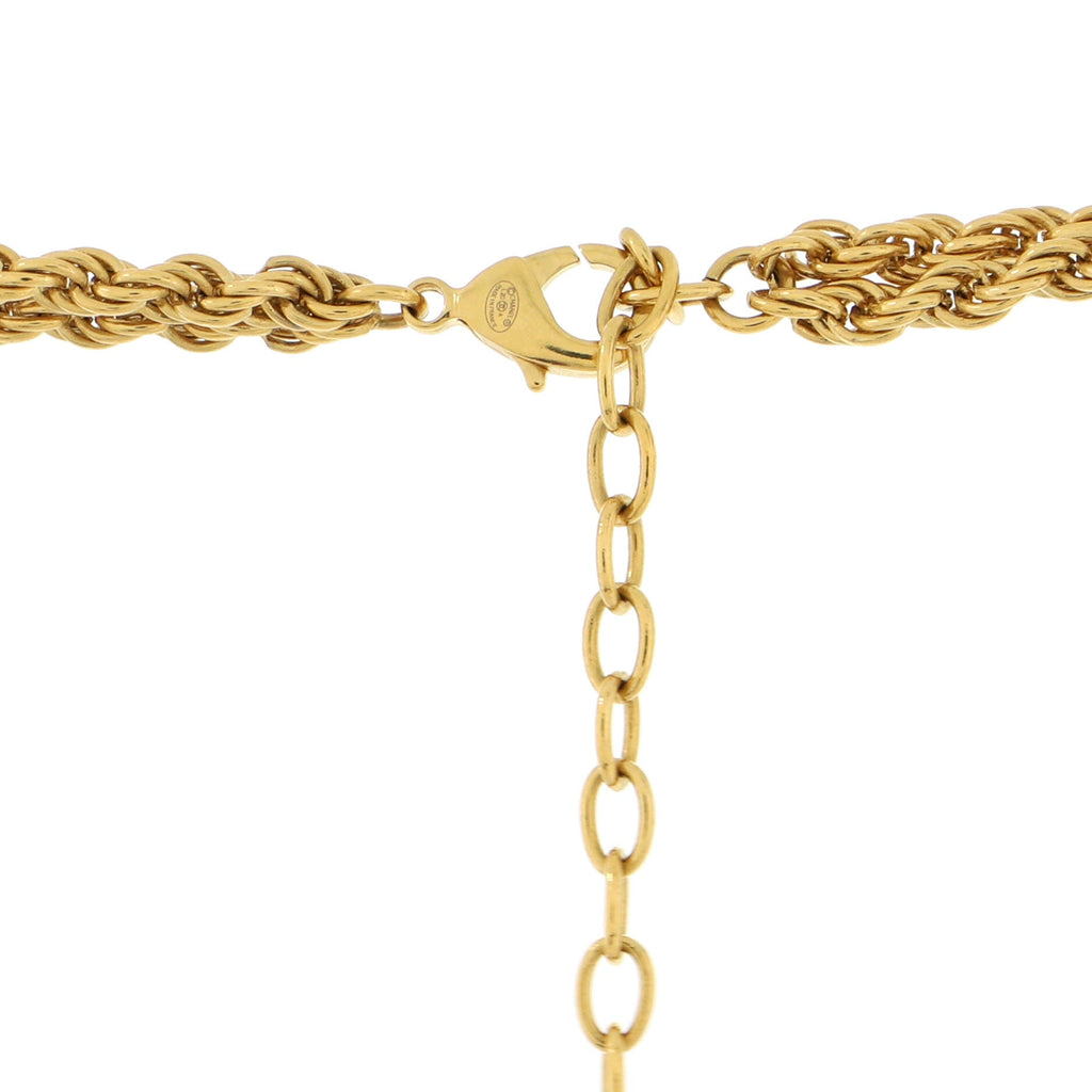 CC Stars Lariat Necklace Metal with Crystals