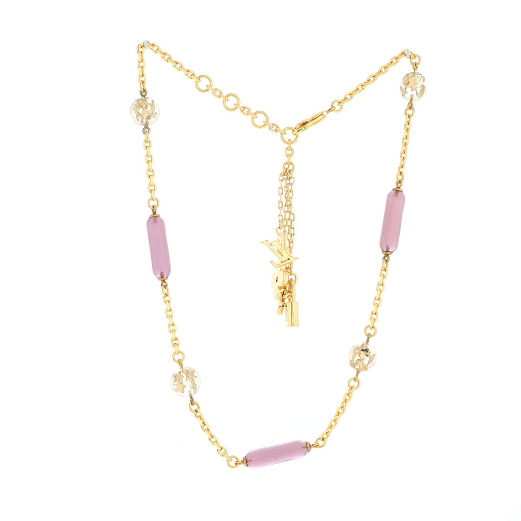 Inclusion Chain Necklace Metal with Resin