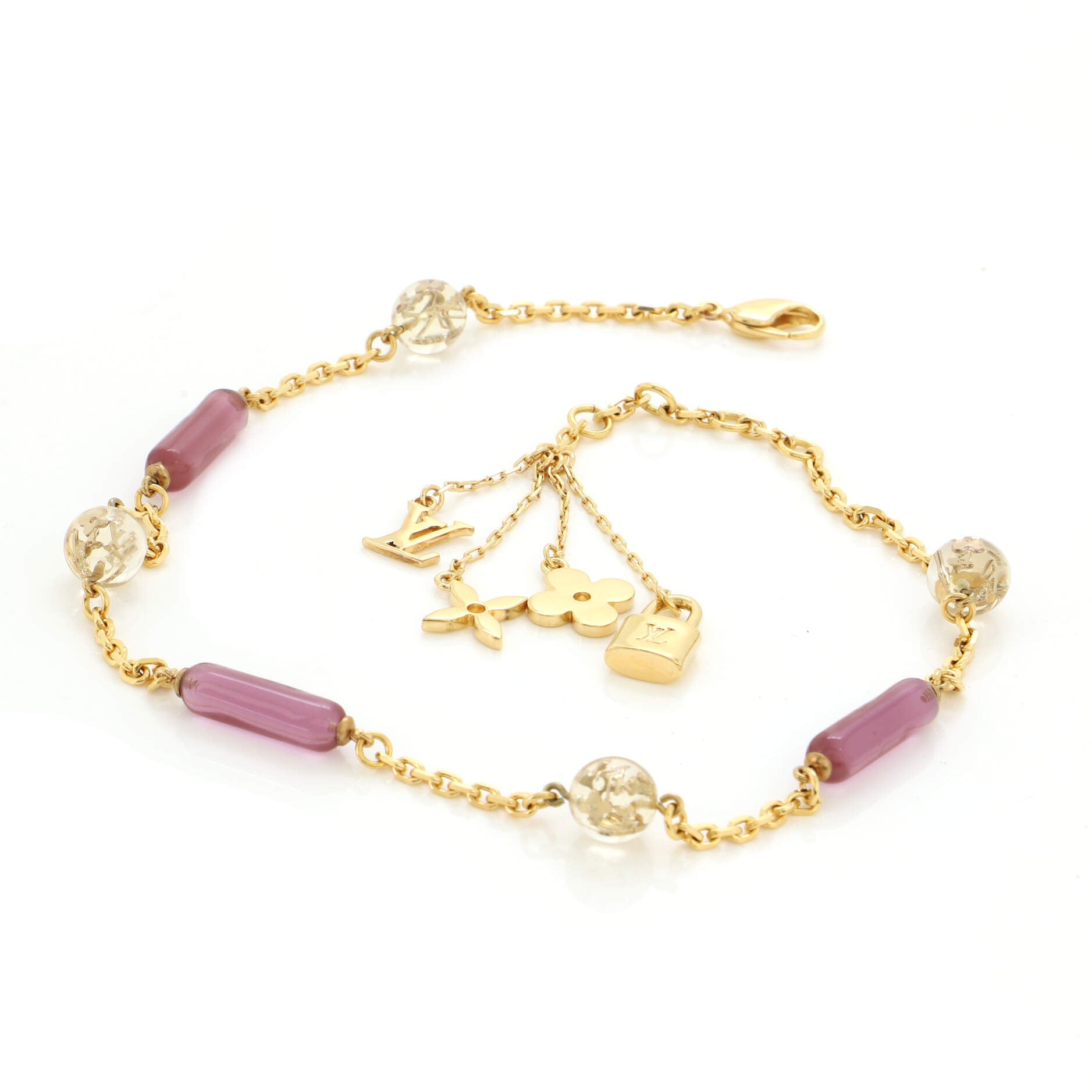 Inclusion Chain Necklace Metal with Resin