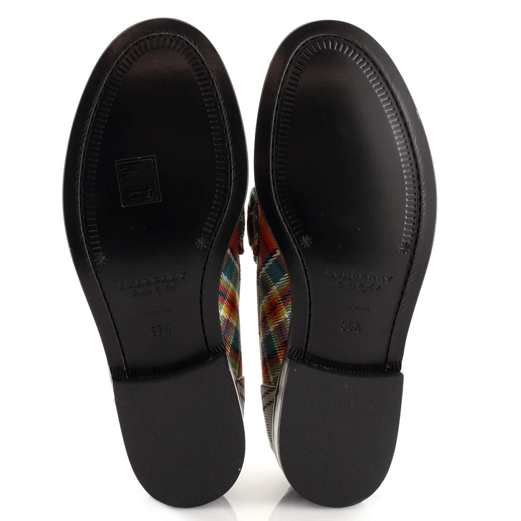 Women's Bedmont Penny Loafers Tartan Check Canvas