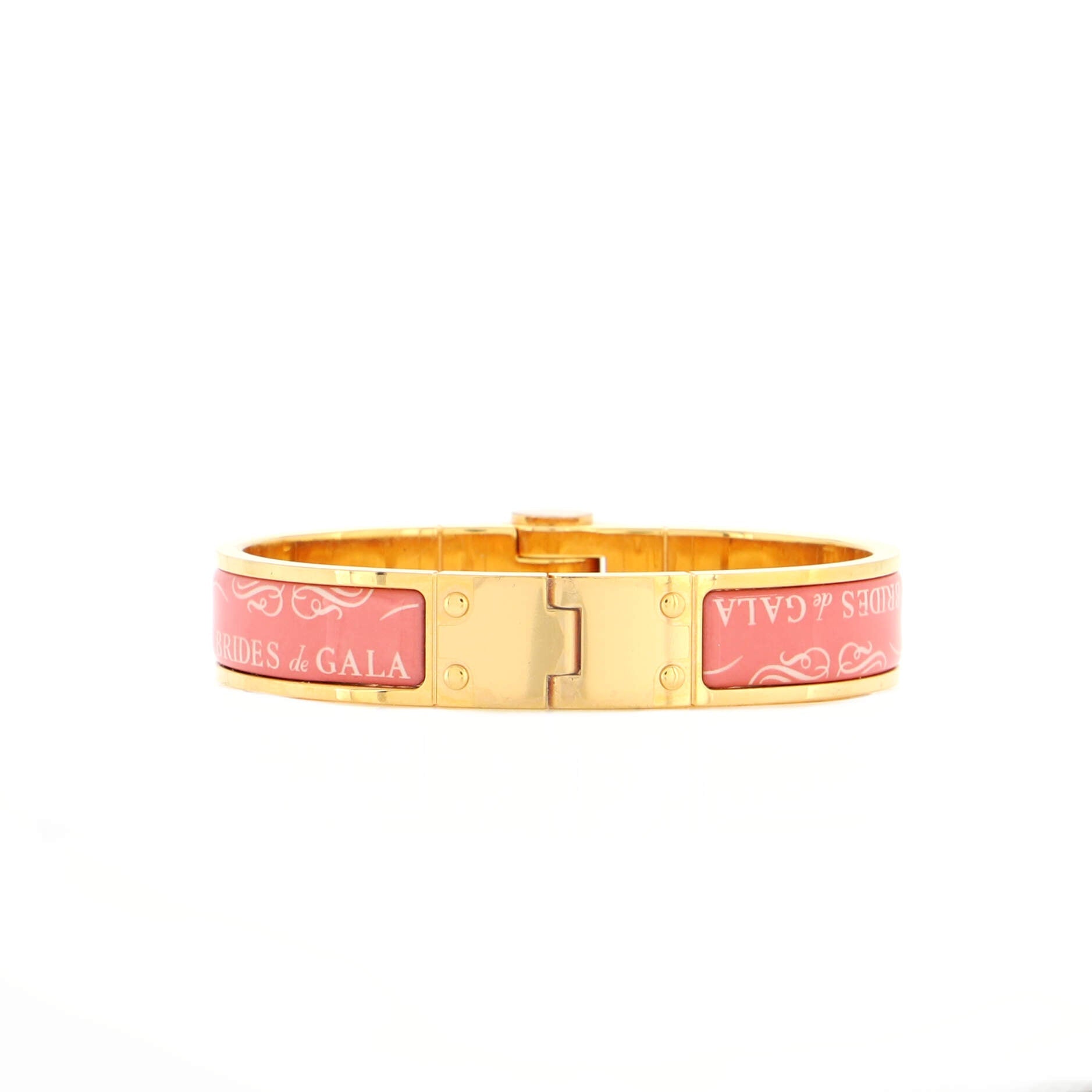 Hinged Bracelet Printed Enamel Thin