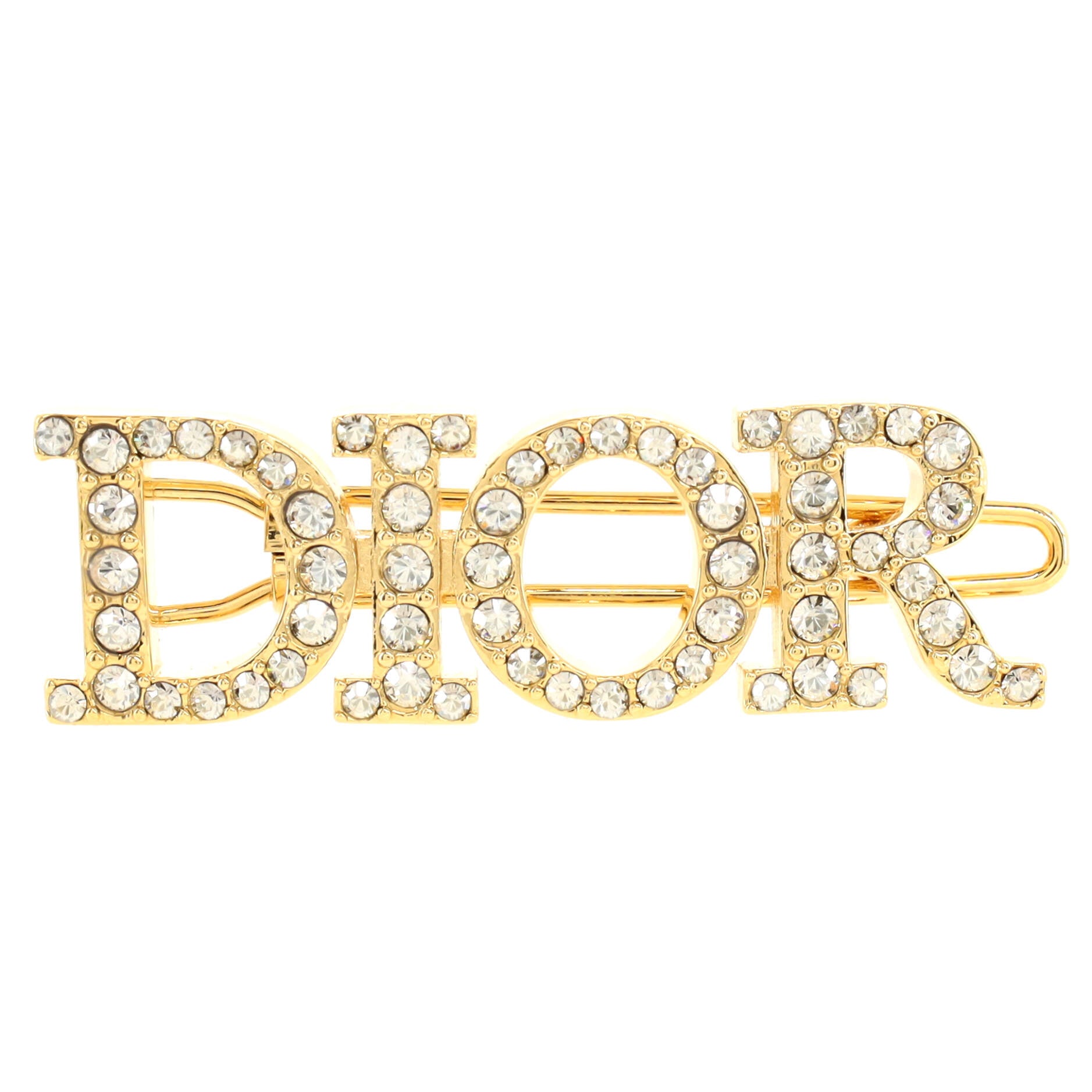 Dior(r)evolution Logo Barrette Metal with Crystals