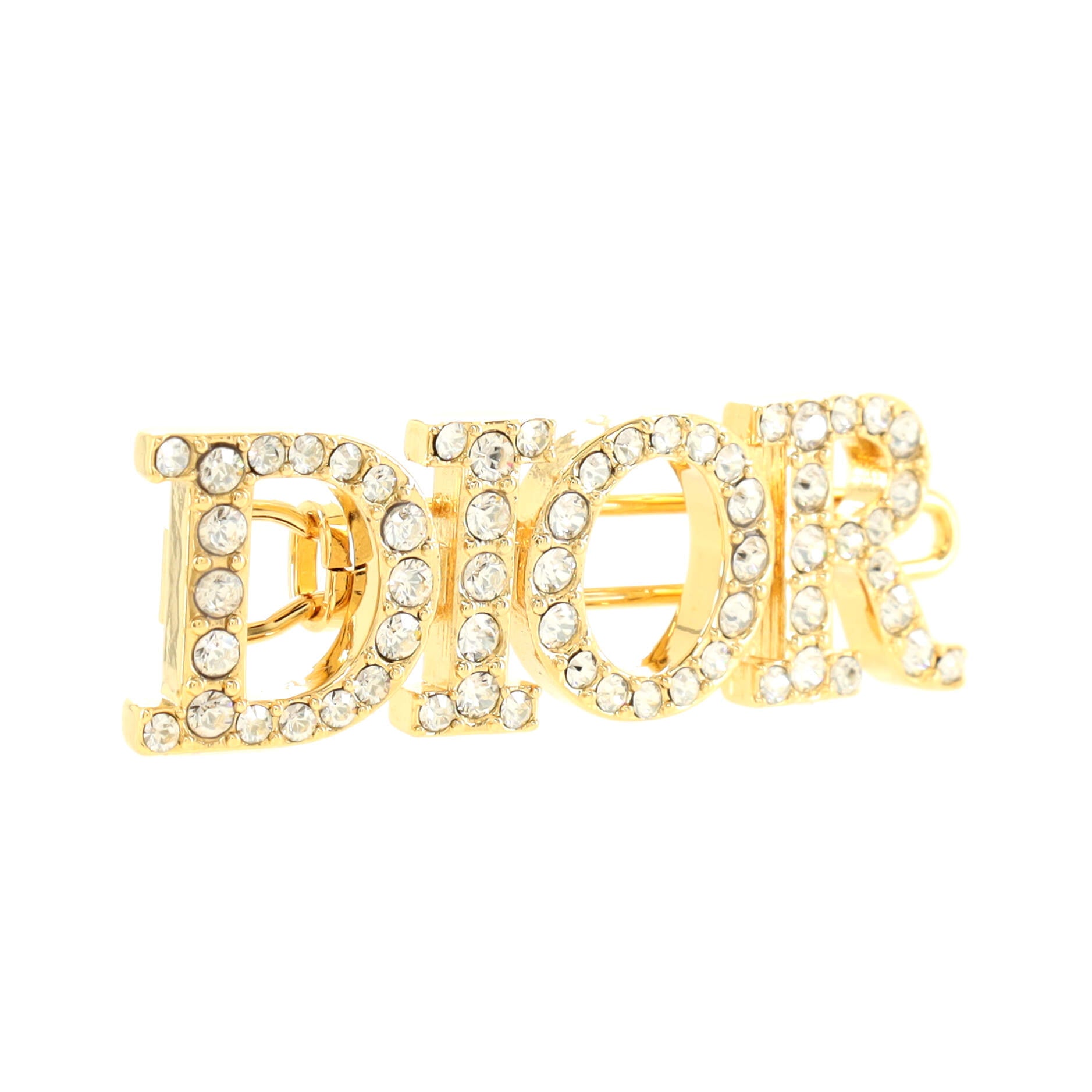 Dior(r)evolution Logo Barrette Metal with Crystals