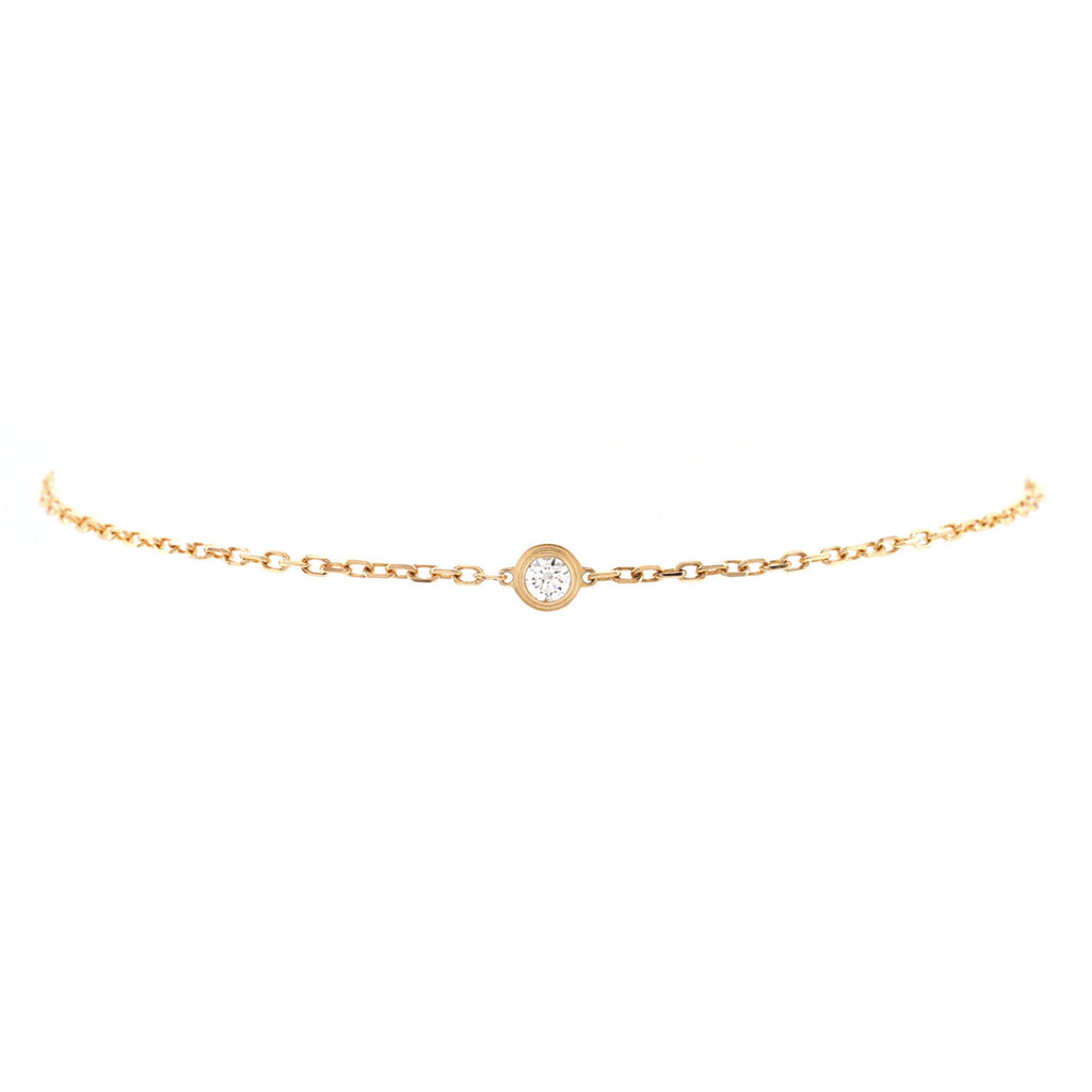 D'Amour Bracelet 18K Yellow Gold and Diamond Small