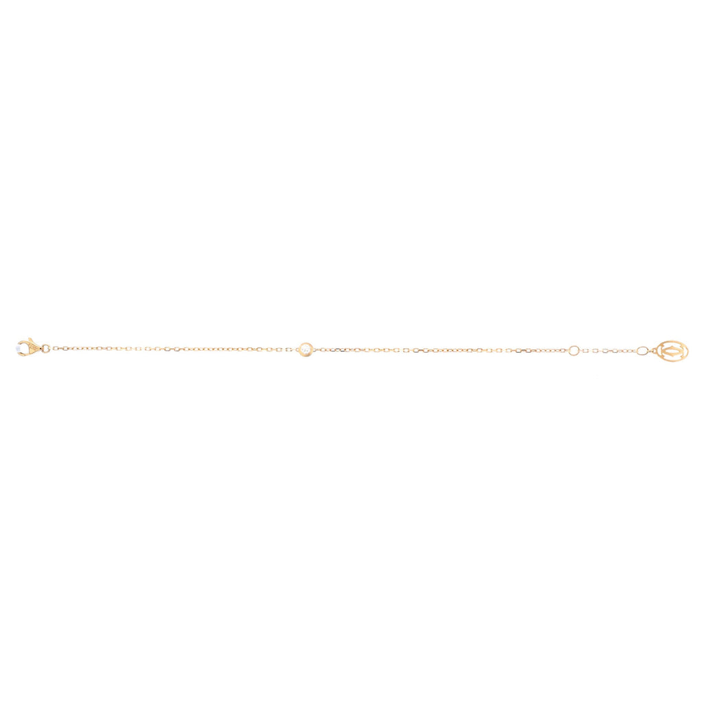 D'Amour Bracelet 18K Yellow Gold and Diamond Small