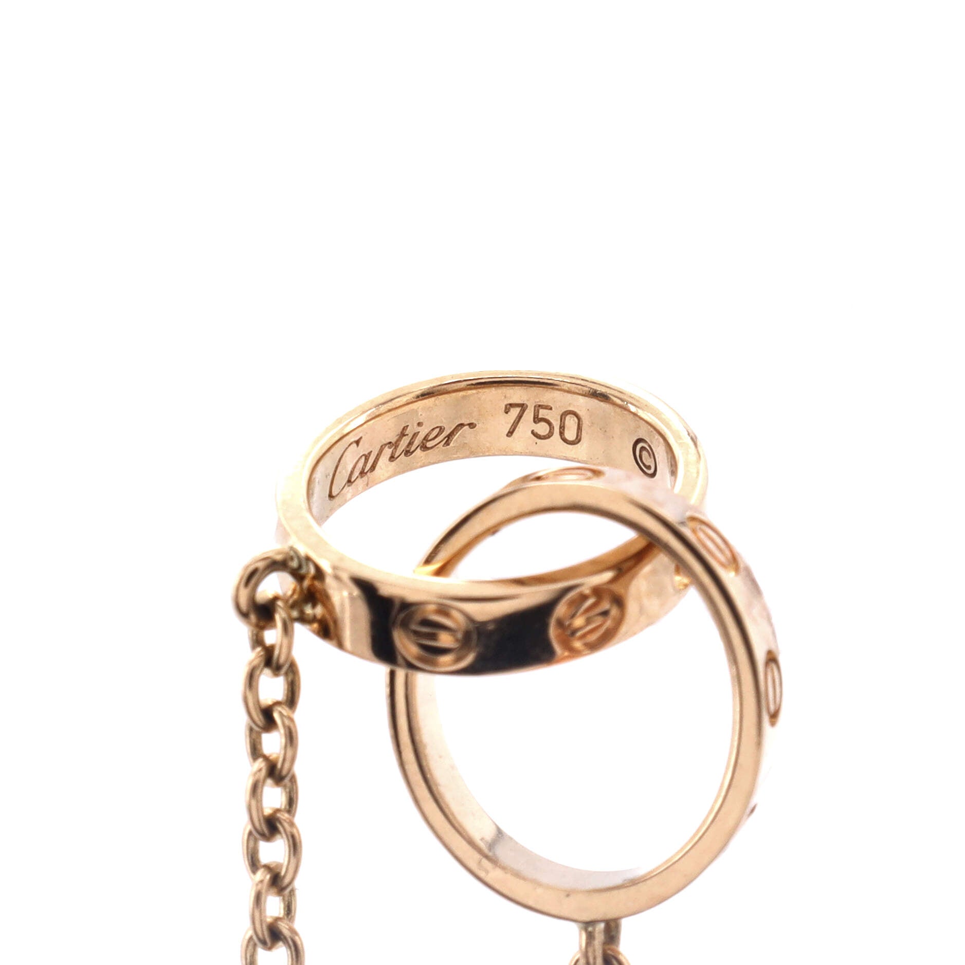 Love Interlocking Necklace 18K Yellow Gold