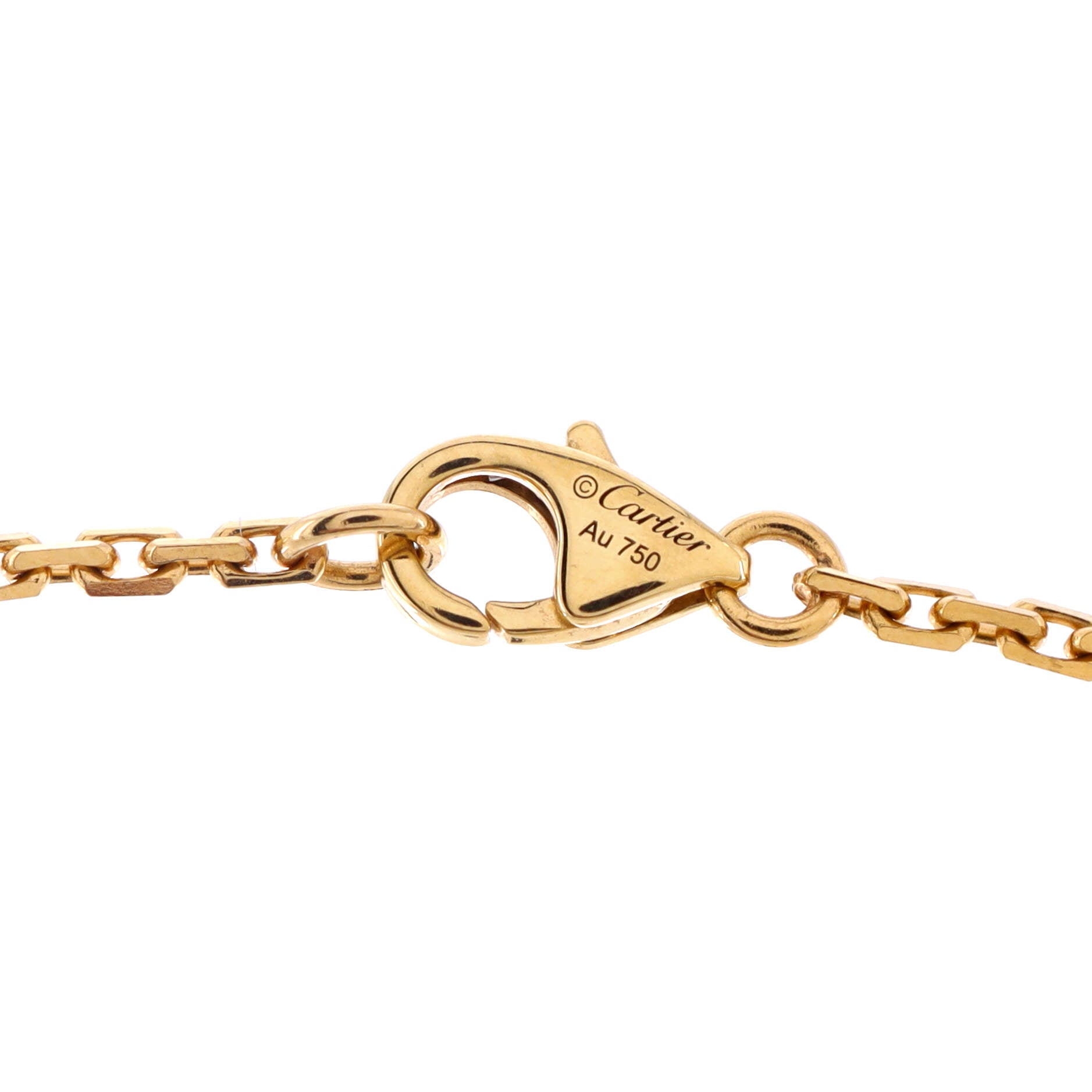 Love Interlocking Necklace 18K Yellow Gold and Diamonds