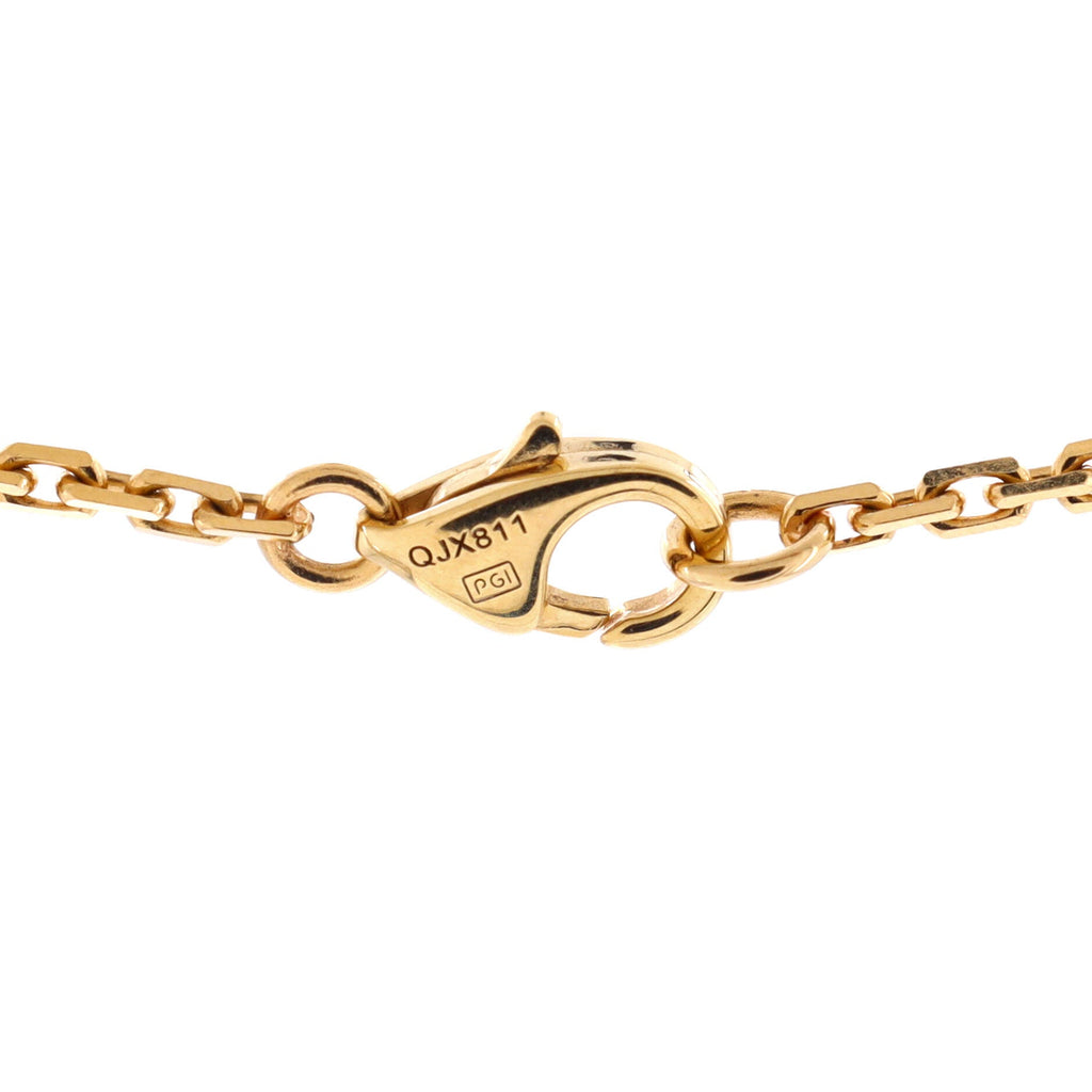 Love Interlocking Necklace 18K Yellow Gold and Diamonds