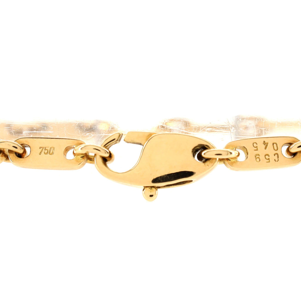 Figaro Bracelet 18K Yellow Gold