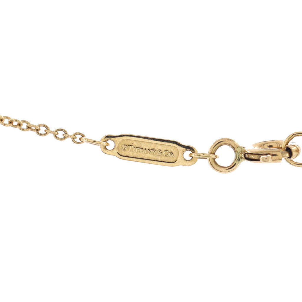 T Smile Pendant Necklace 18K Yellow Gold Small