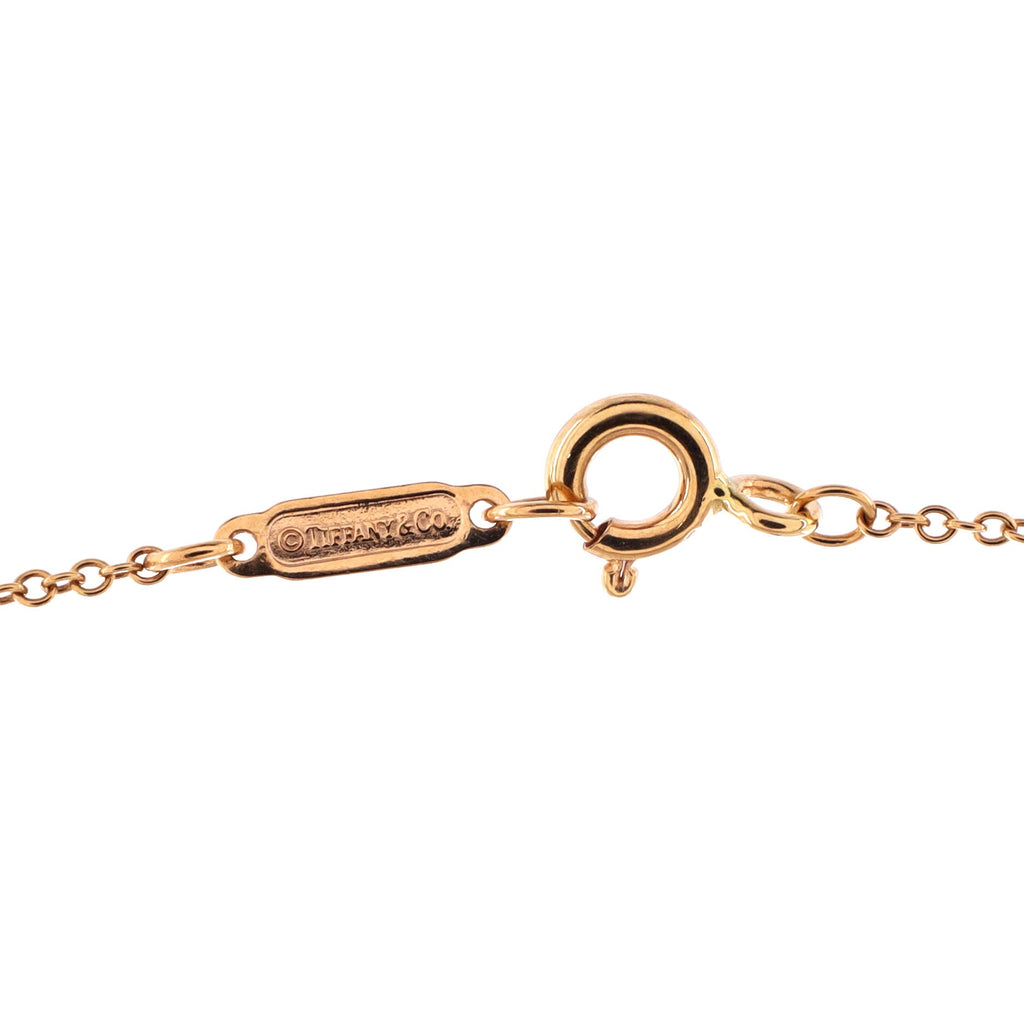 Key Pendant Necklace 18K Rose Gold Mini
