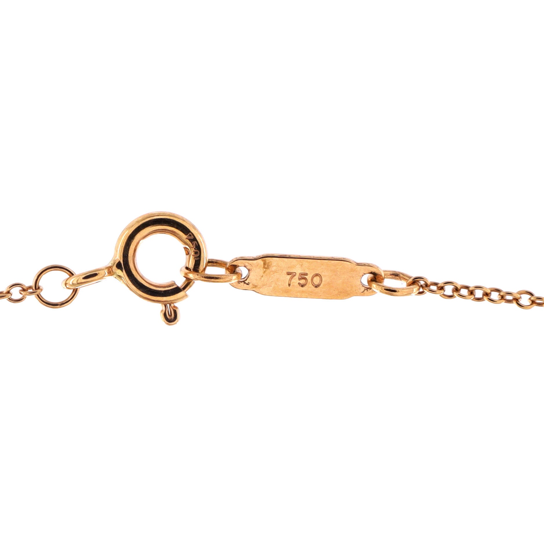 Key Pendant Necklace 18K Rose Gold Mini