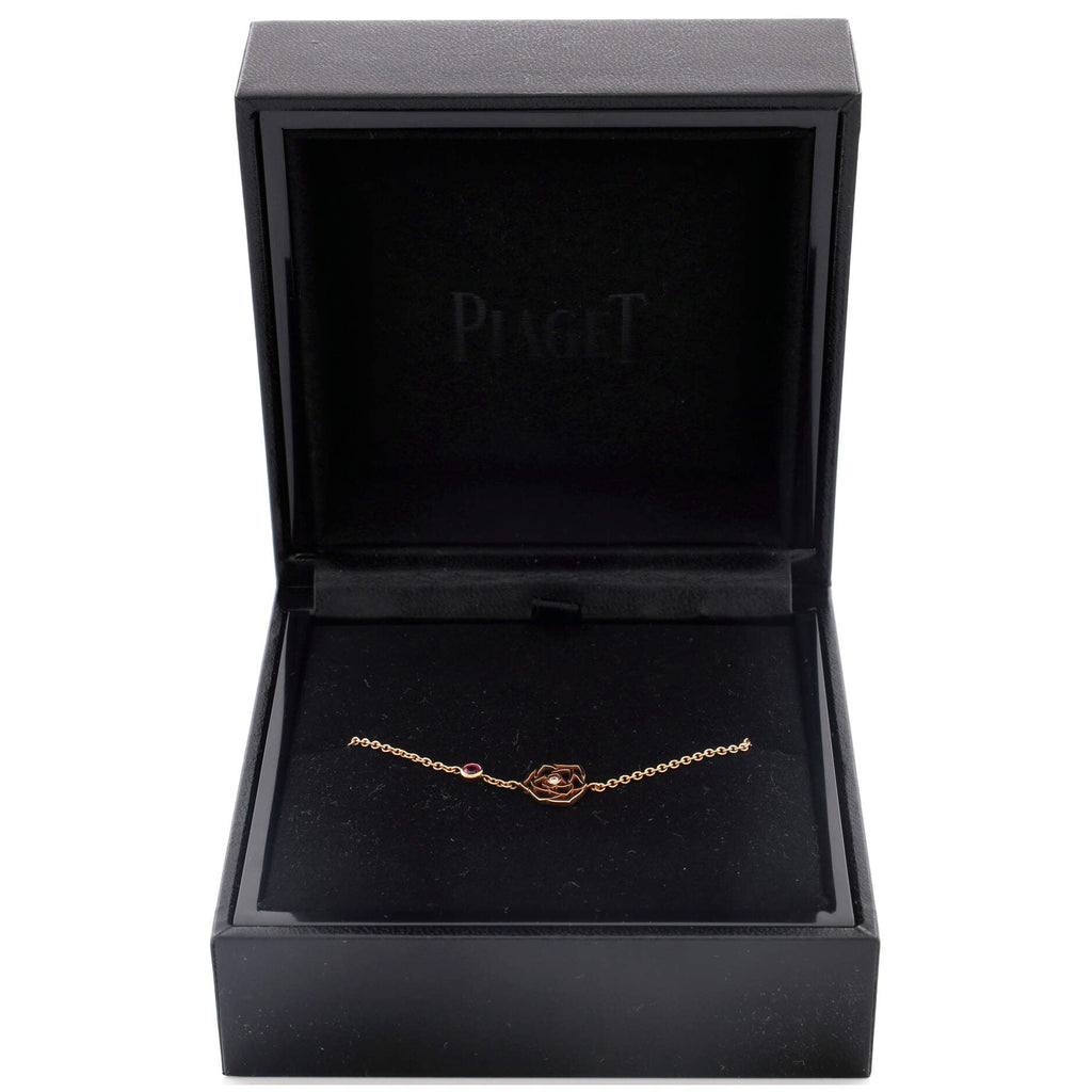 Rose Bracelet 18k Rose Gold with Sapphire and Diamond
