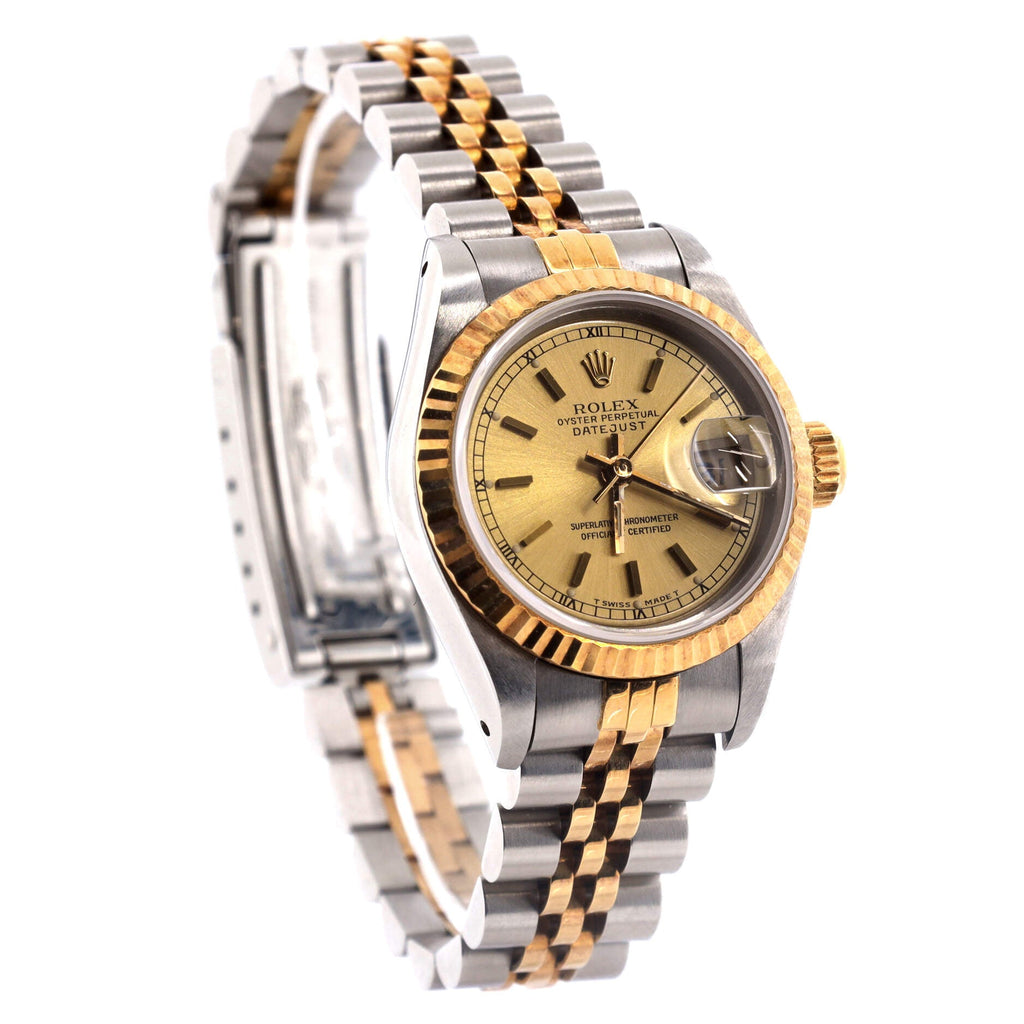 Oyster Perpetual Datejust Automatic Watch Stainless Steel and Yellow Gold 26