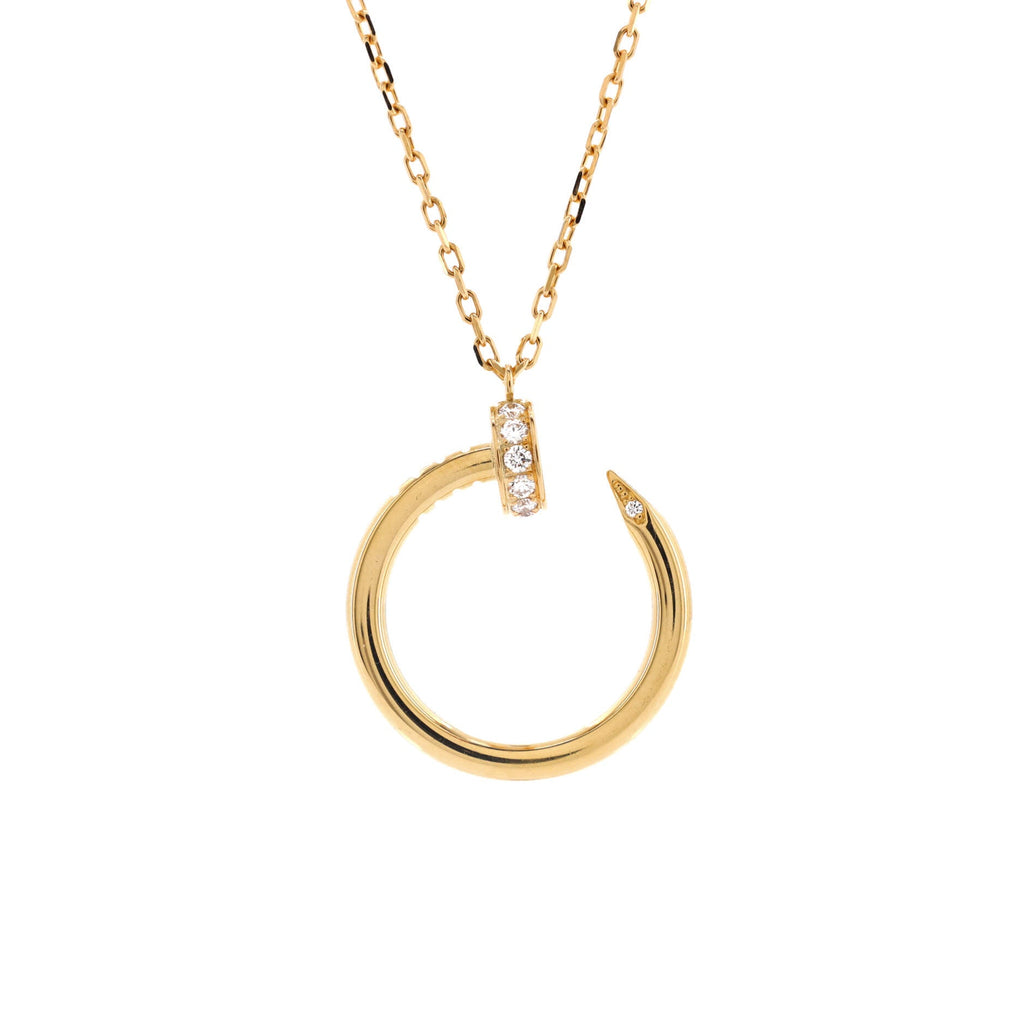 Juste un Clou Pendant Necklace 18K Yellow Gold with Diamonds