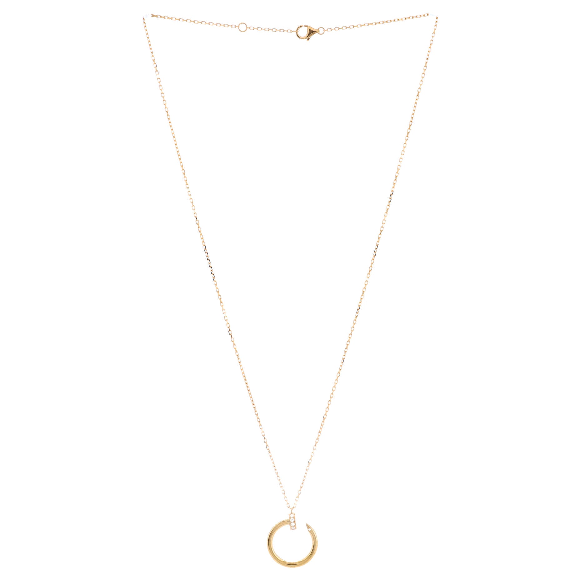 Juste un Clou Pendant Necklace 18K Yellow Gold with Diamonds