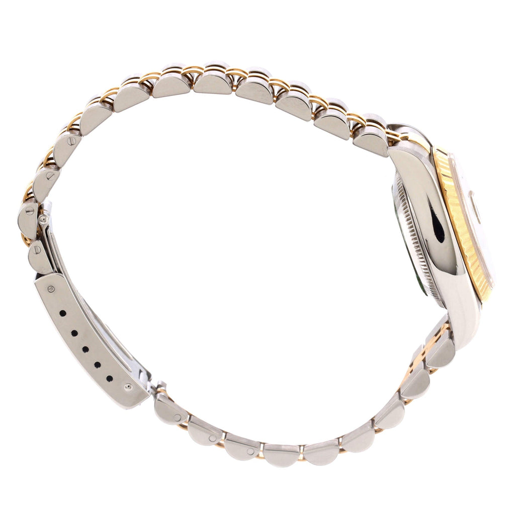 Oyster Perpetual Datejust Automatic Watch Stainless Steel and Yellow Gold with Diamond Markers 26