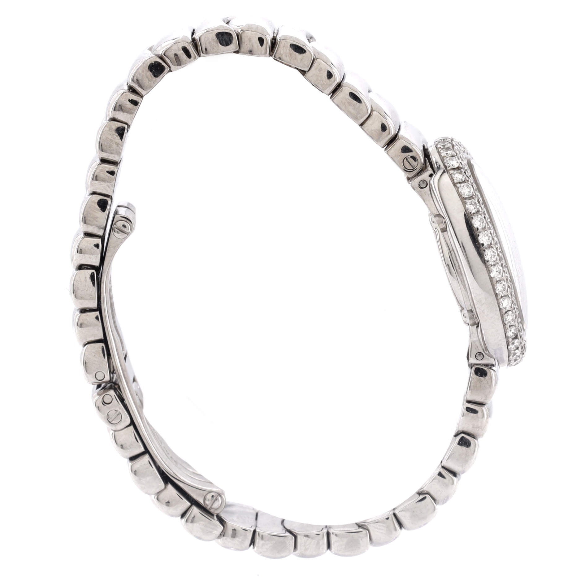 Baignoire Quartz Watch White Gold with Diamond Bezel 18