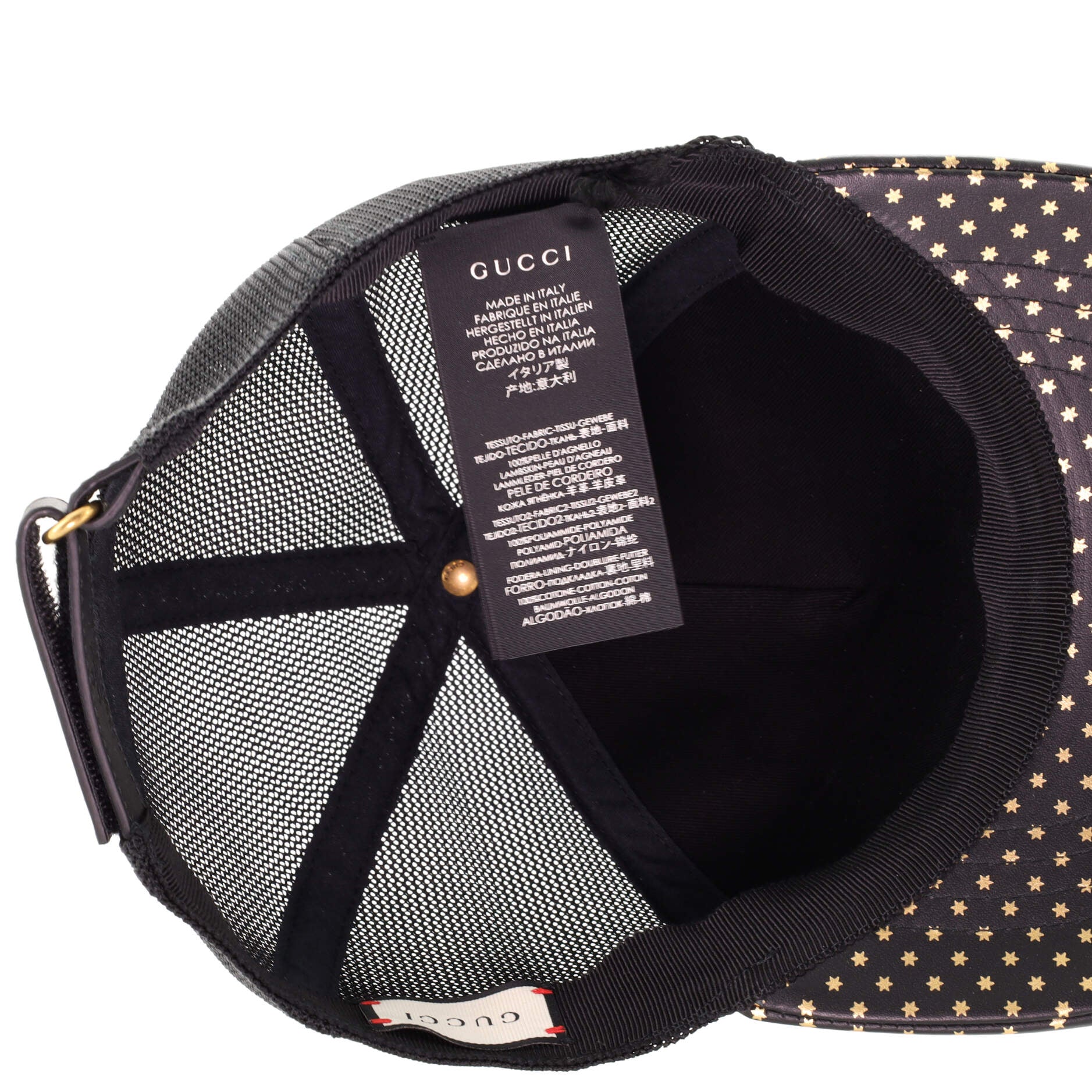 Baseball Cap Printed Leather Large