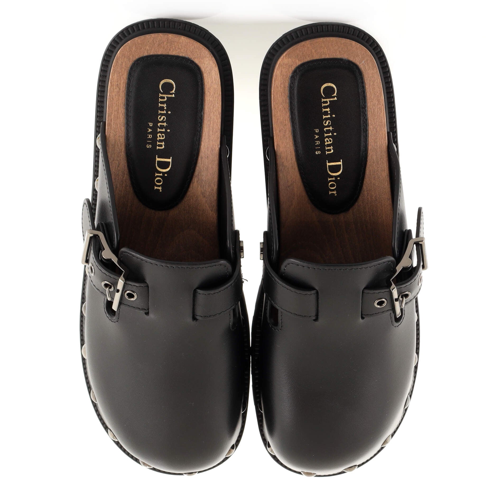 Women's DIorquake Buckle Clogs Leather