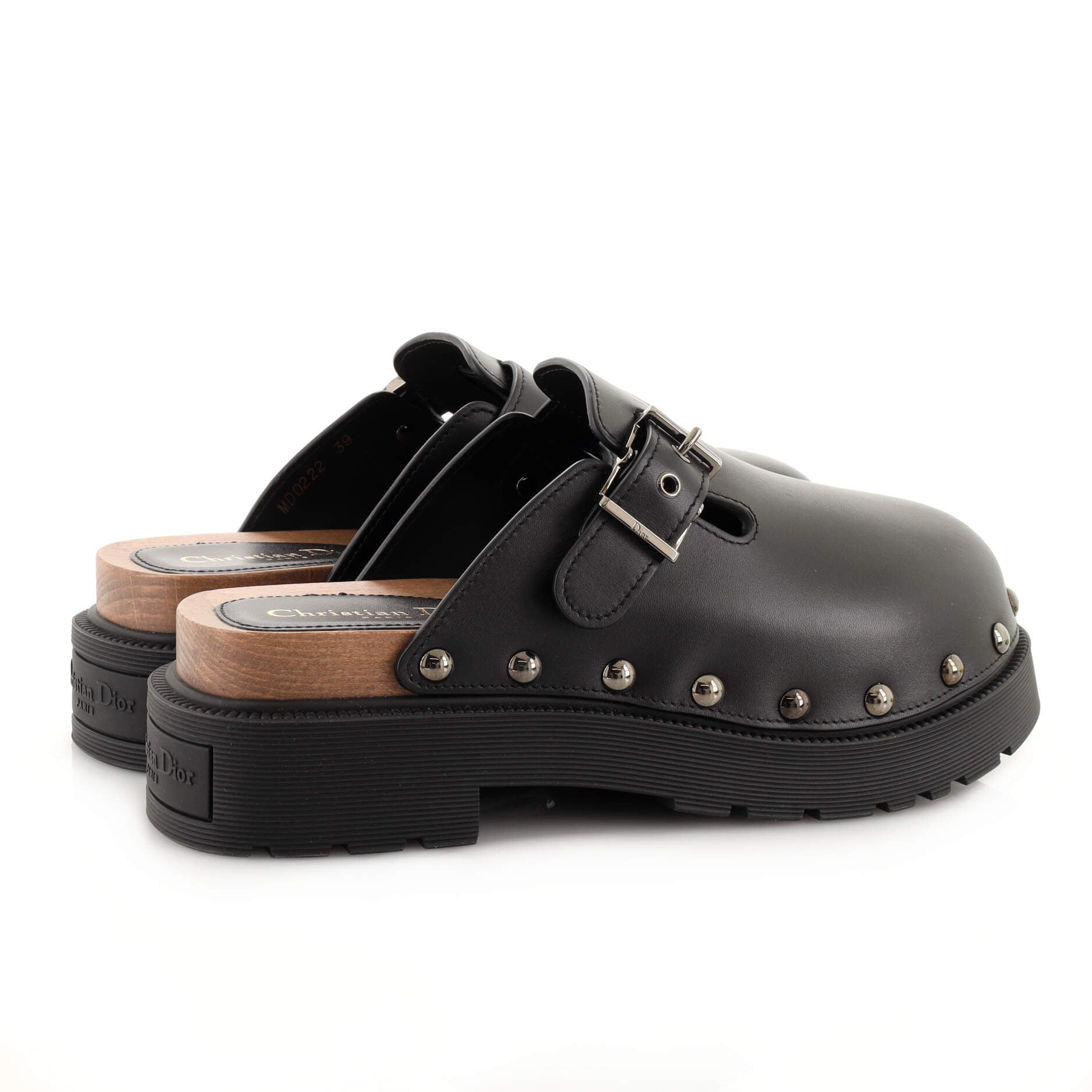 Women's DIorquake Buckle Clogs Leather