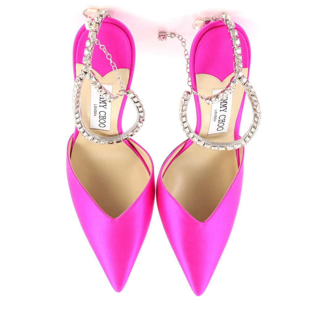 Women's Saeda Pumps Satin with Crystals 100