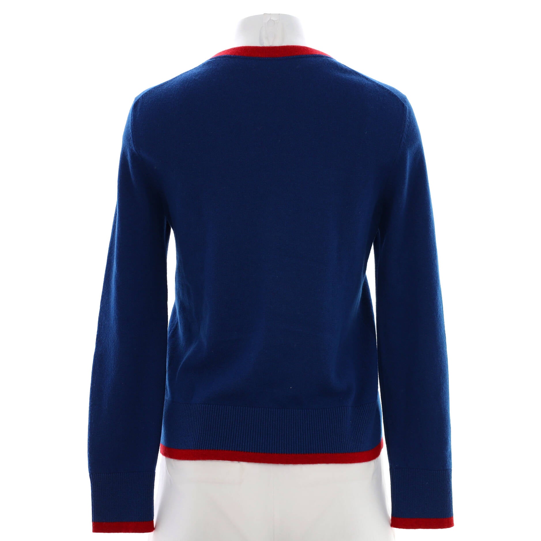 Women's Bicolor Crewneck Sweater Cashmere