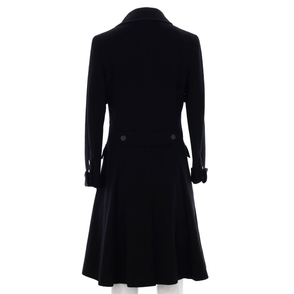 Women's Four Pocket Button Long Coat Cashmere