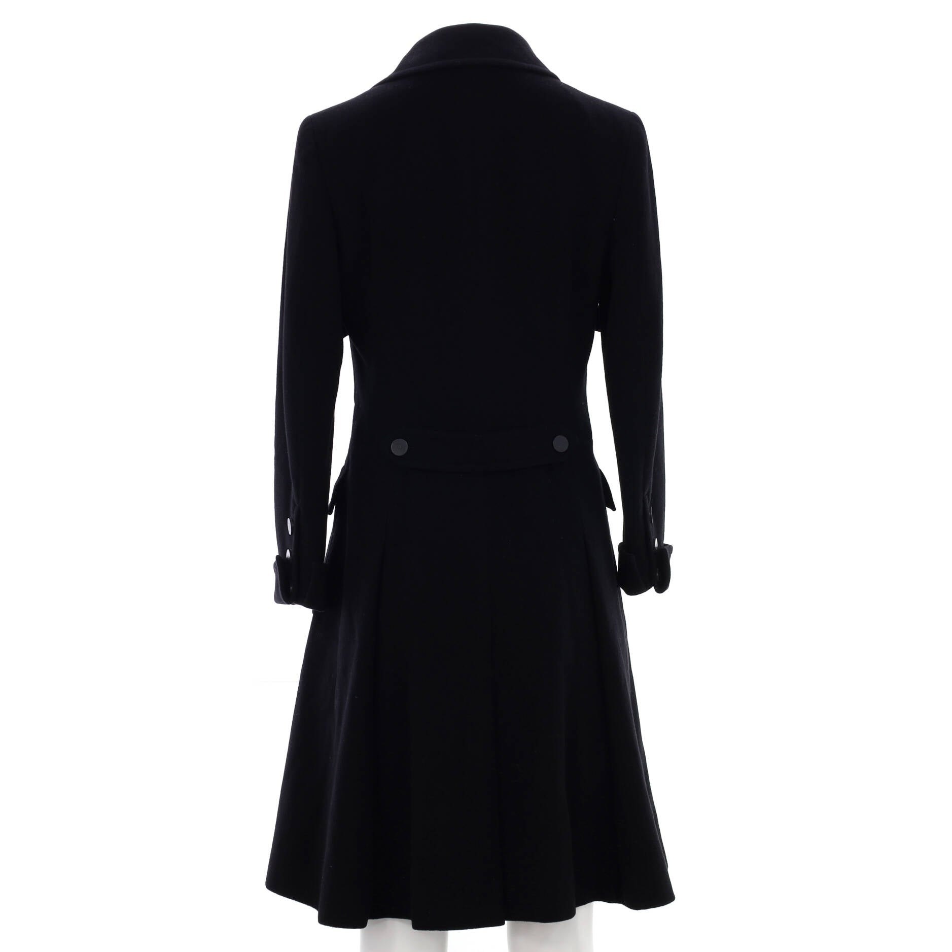 Women's Four Pocket Button Long Coat Cashmere