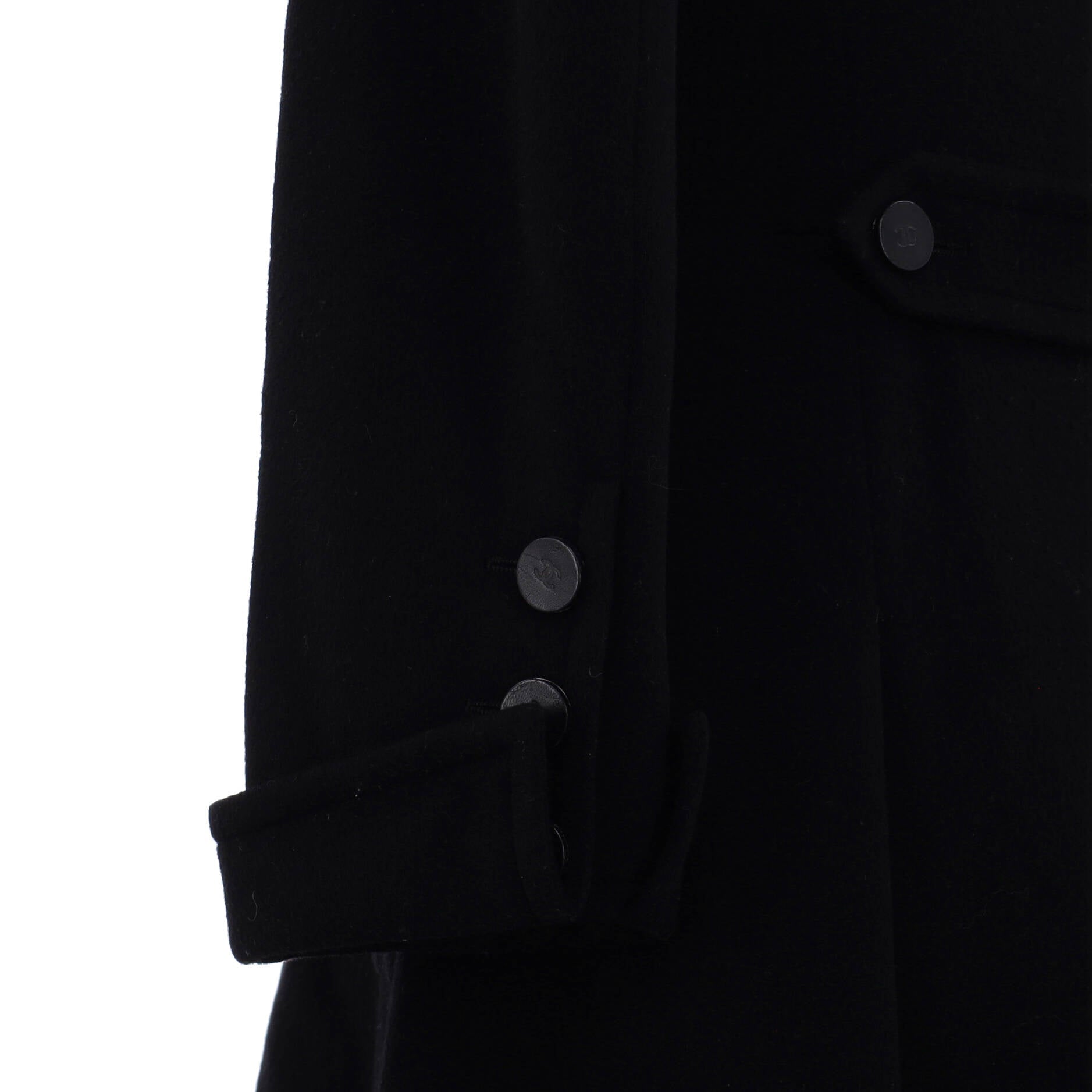 Women's Four Pocket Button Long Coat Cashmere