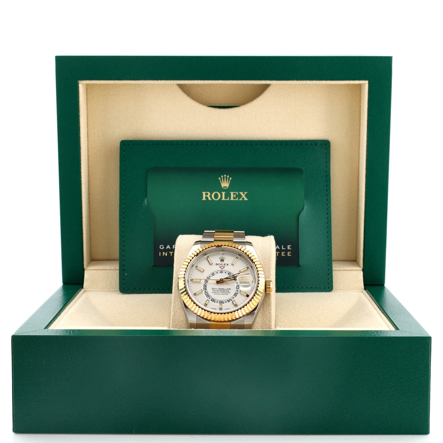 Sky-Dweller Oyster Perpetual Chronometer Automatic Watch Stainless Steel and Yellow Gold 42