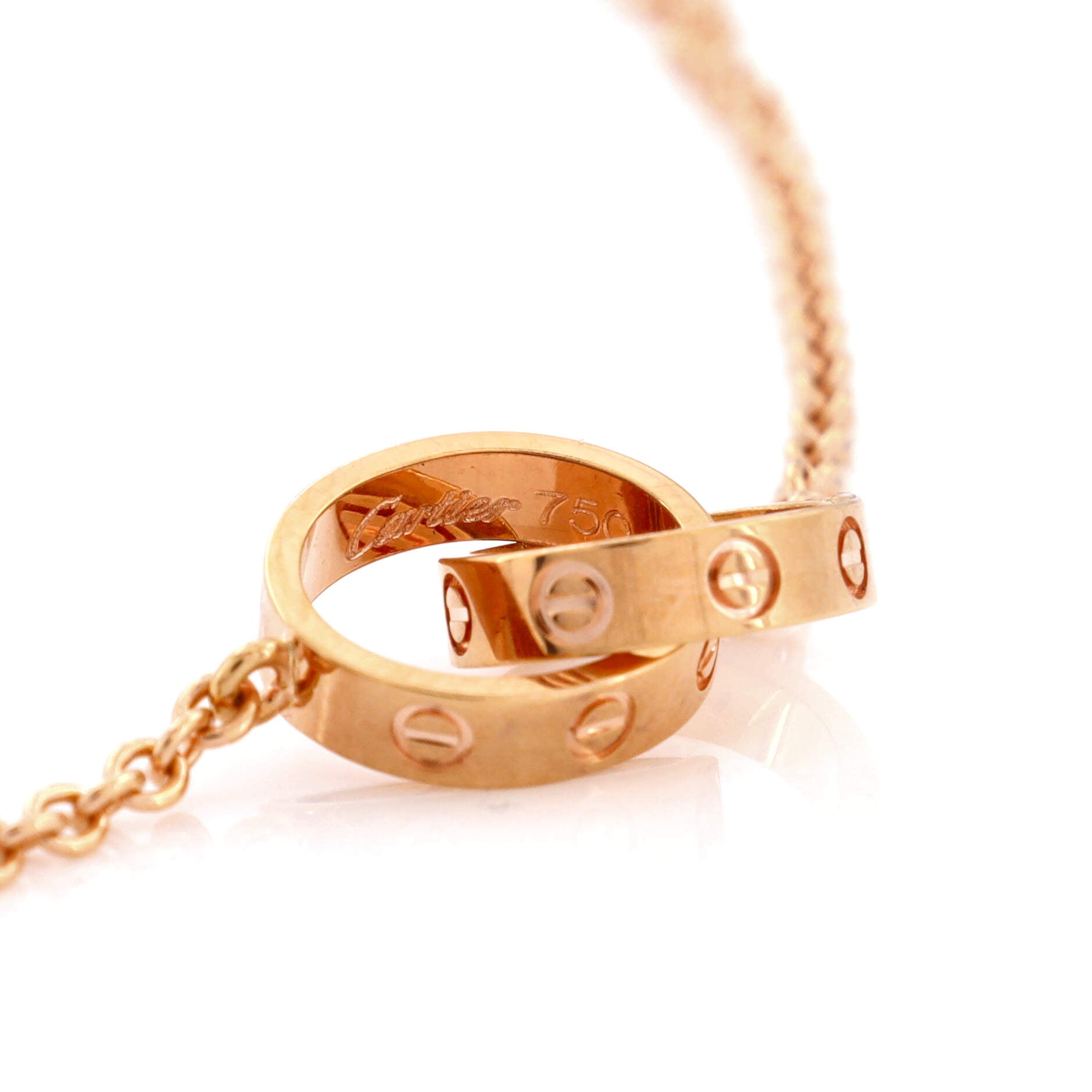 Love Interlocking Bracelet 18K Rose Gold