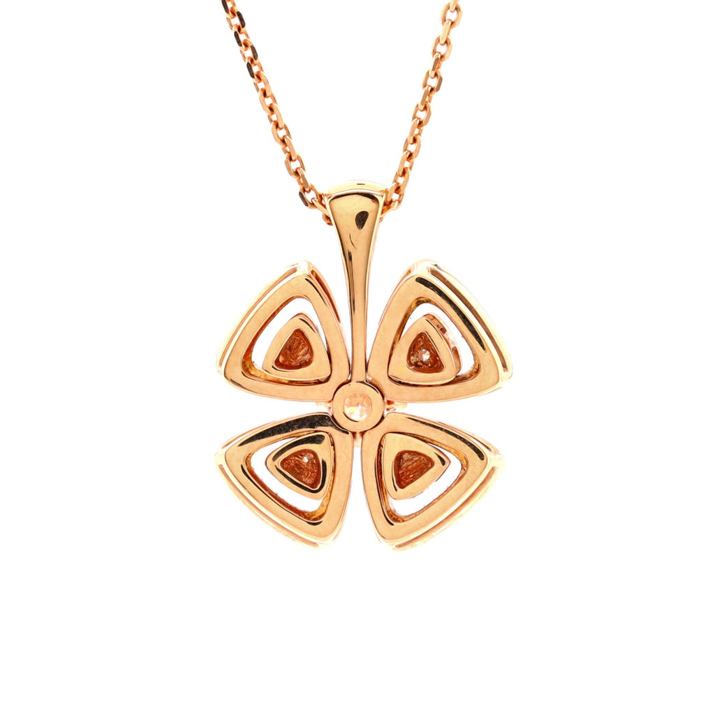 Fiorever Pendant Necklace 18K Rose Gold and Diamonds
