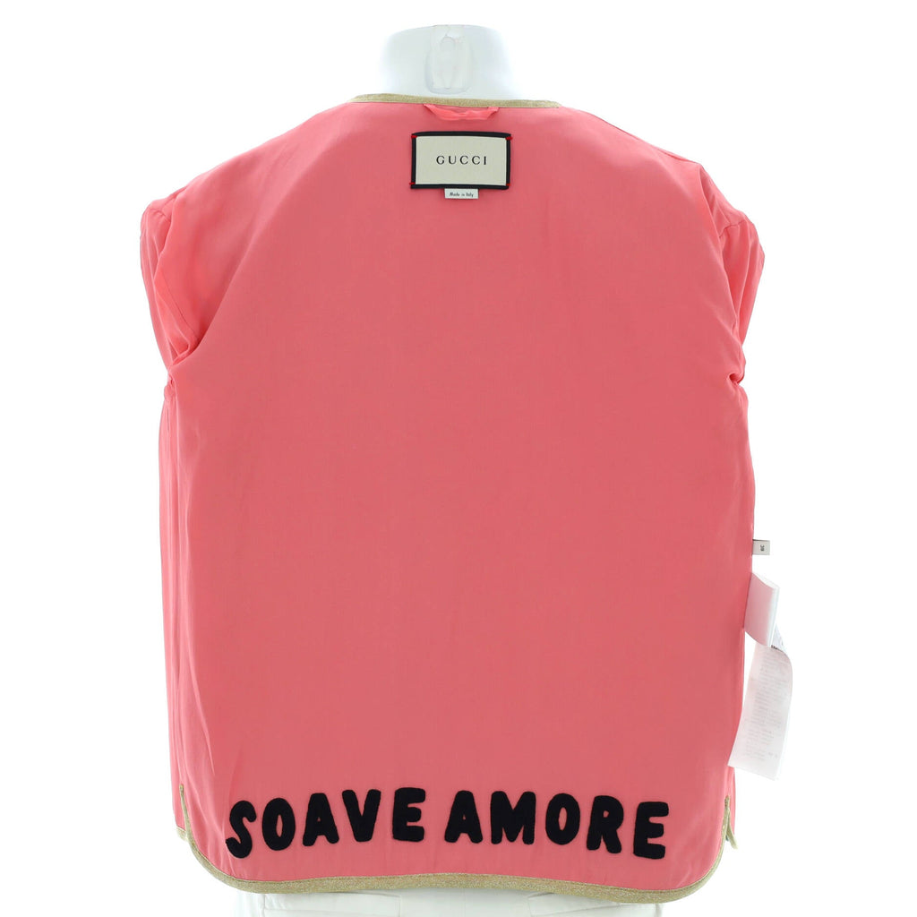 Women's Soave Amore Collarless Jacket Rainbow GG Velvet