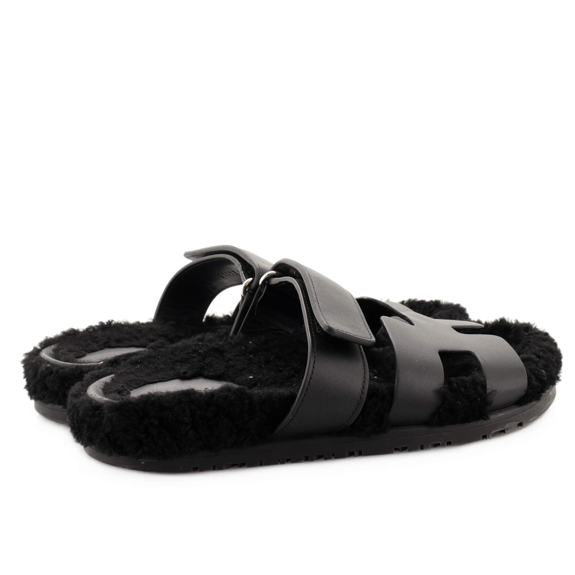 Women's Chypre Sandals Leather with Shearling