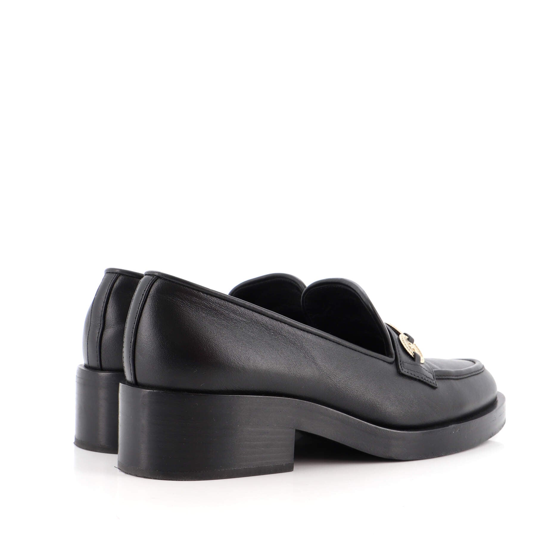 Women's CC Loafers Embellished Leather