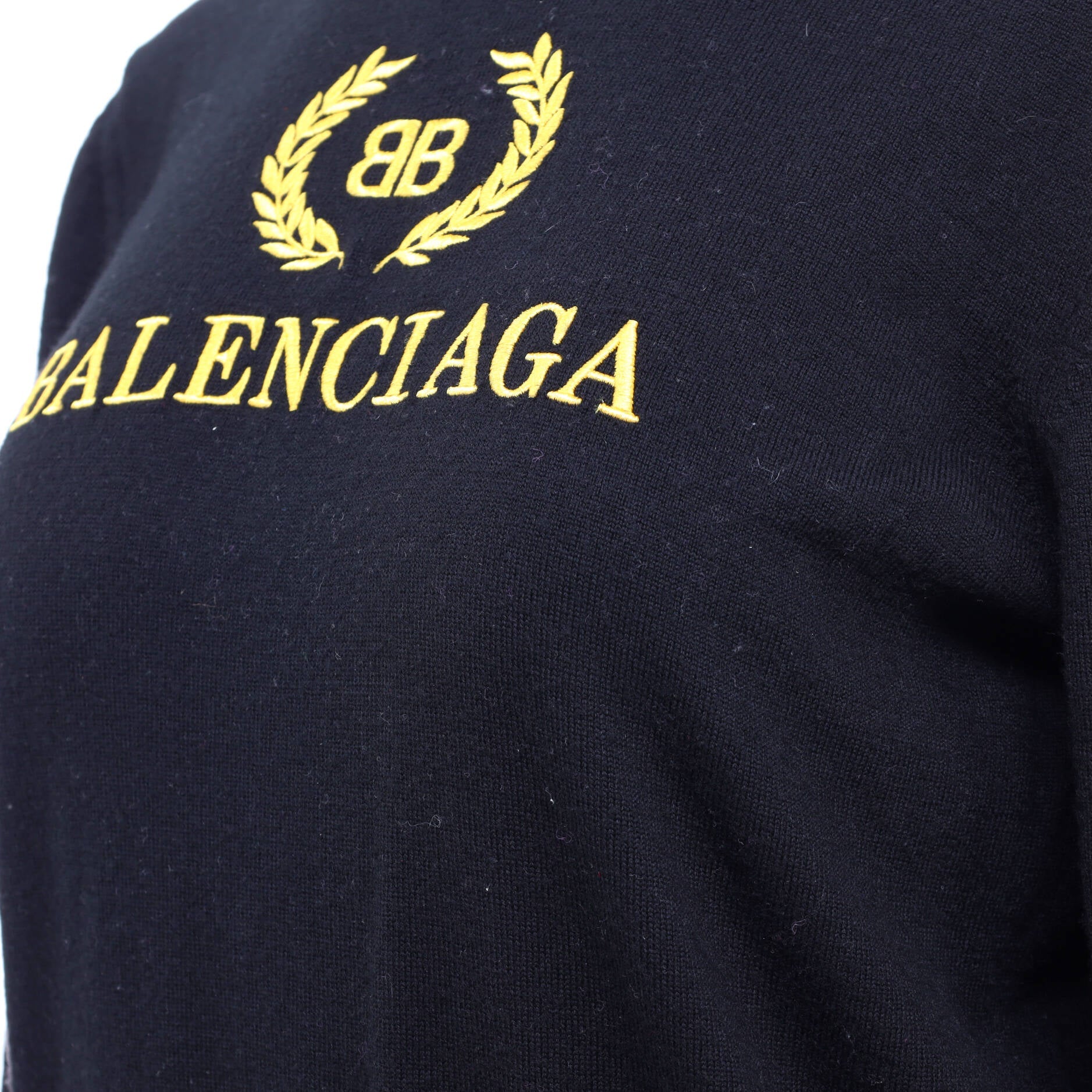 Women's Logo Crewneck Sweater Embroidered Wool