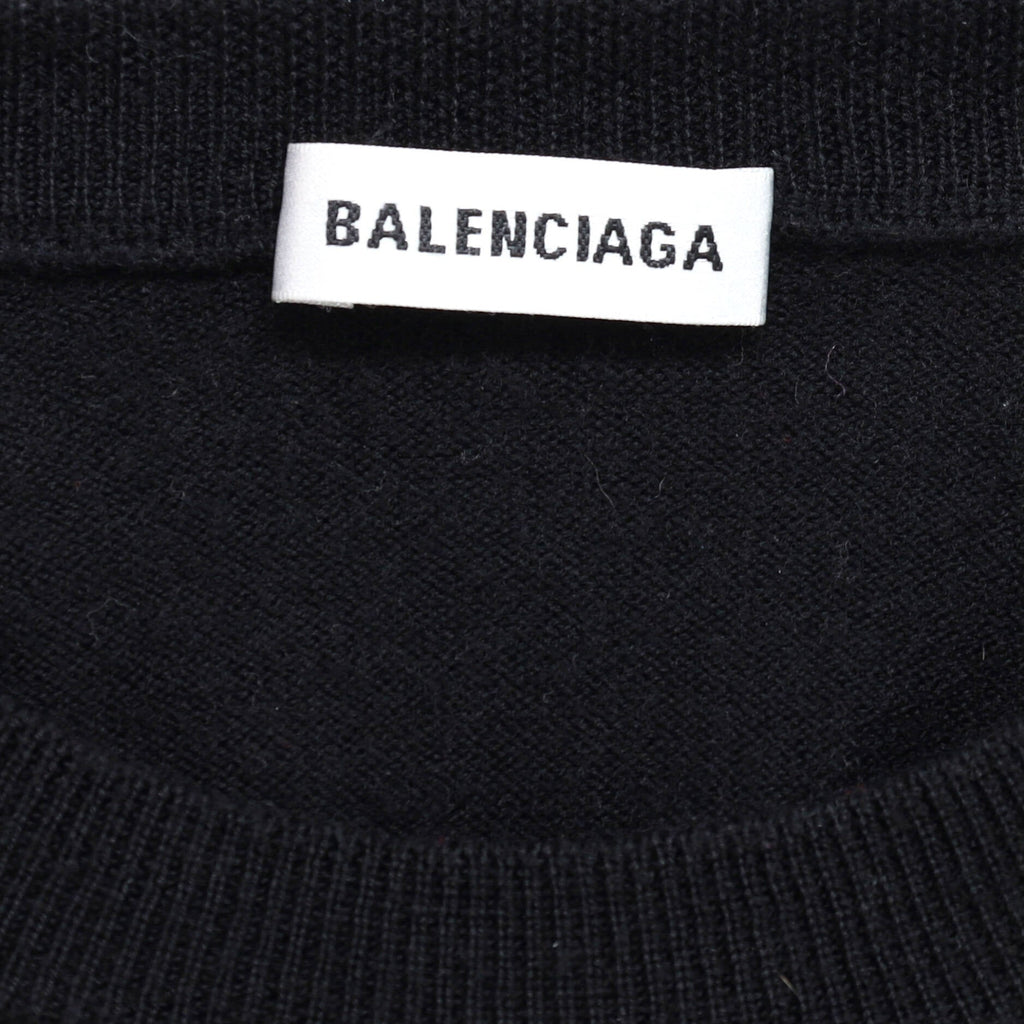 Women's Logo Crewneck Sweater Embroidered Wool
