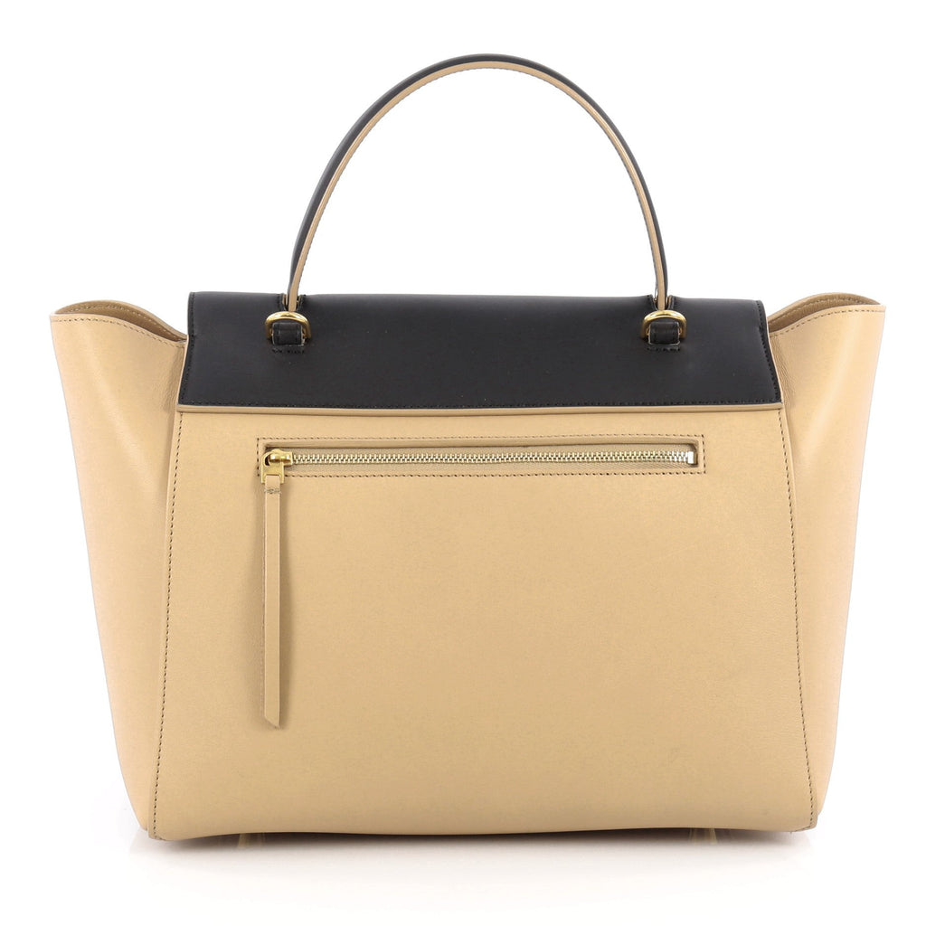Bicolor Belt Bag Leather Mini