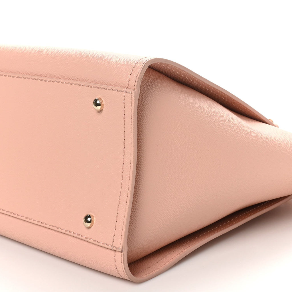 Caviar Small Studded Deauville Tote Light Pink